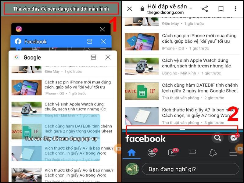 C&aacute;ch mở t&iacute;nh năng chia đ&ocirc;i m&agrave;n h&igrave;nh cho Android trước 9.0