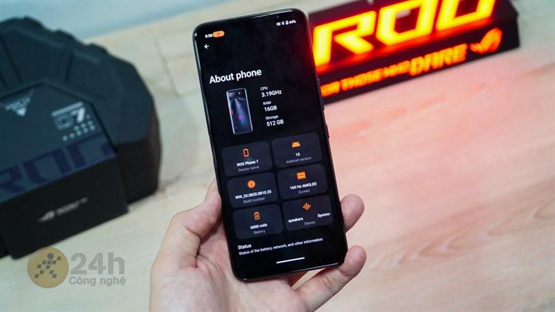 ROG Phone 7 có sự nâng cấp về hệ thống tản nhiệt giúp cải thiện hiệu suất chiến game