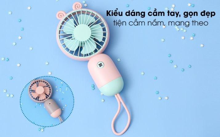 Thiết kế hình dáng quạt độc đáo, màu sắc tươi mát