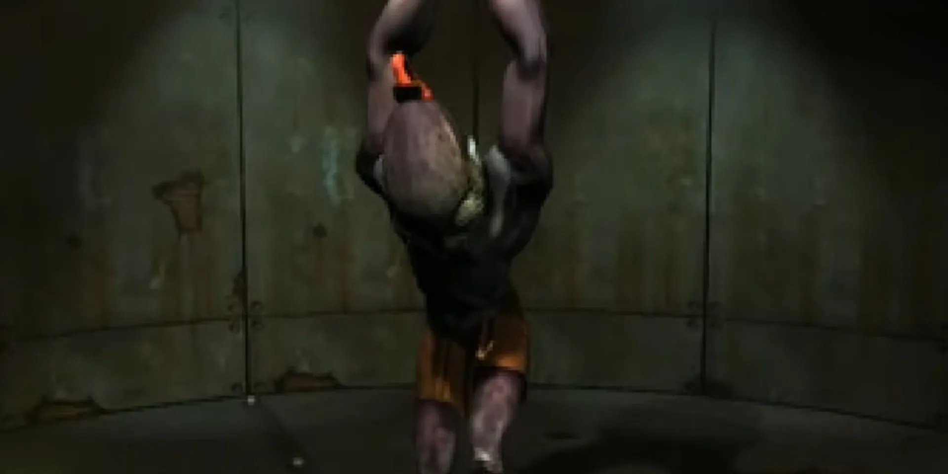 Abe bị trói trong nhà tù ở Oddworld: Abe's Oddysee, mở đầu cho hành trình trốn thoát