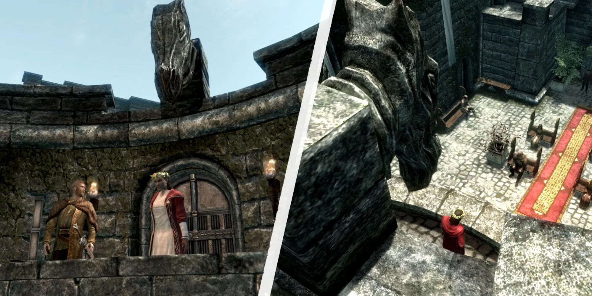 Ám sát Vittoria Vici bằng cách thả tượng gargoyle trong đám cưới ở Skyrim nhiệm vụ Dark Brotherhood.
