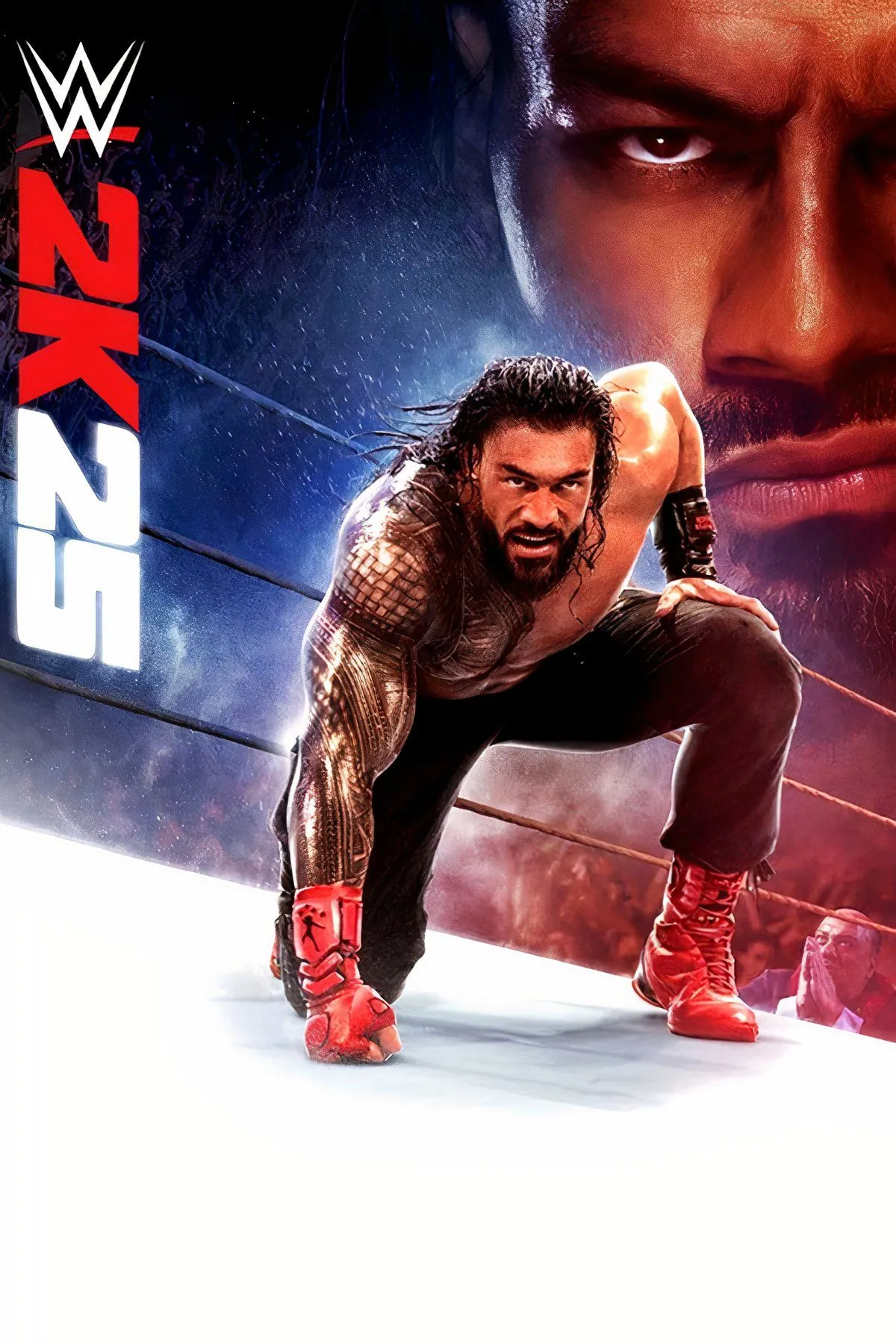 Ảnh bìa chính thức của game đấu vật WWE 2K25