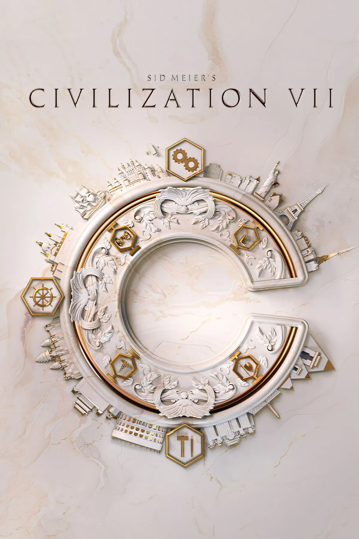 Ảnh bìa chính thức của tựa game chiến thuật Sid Meier's Civilization VII