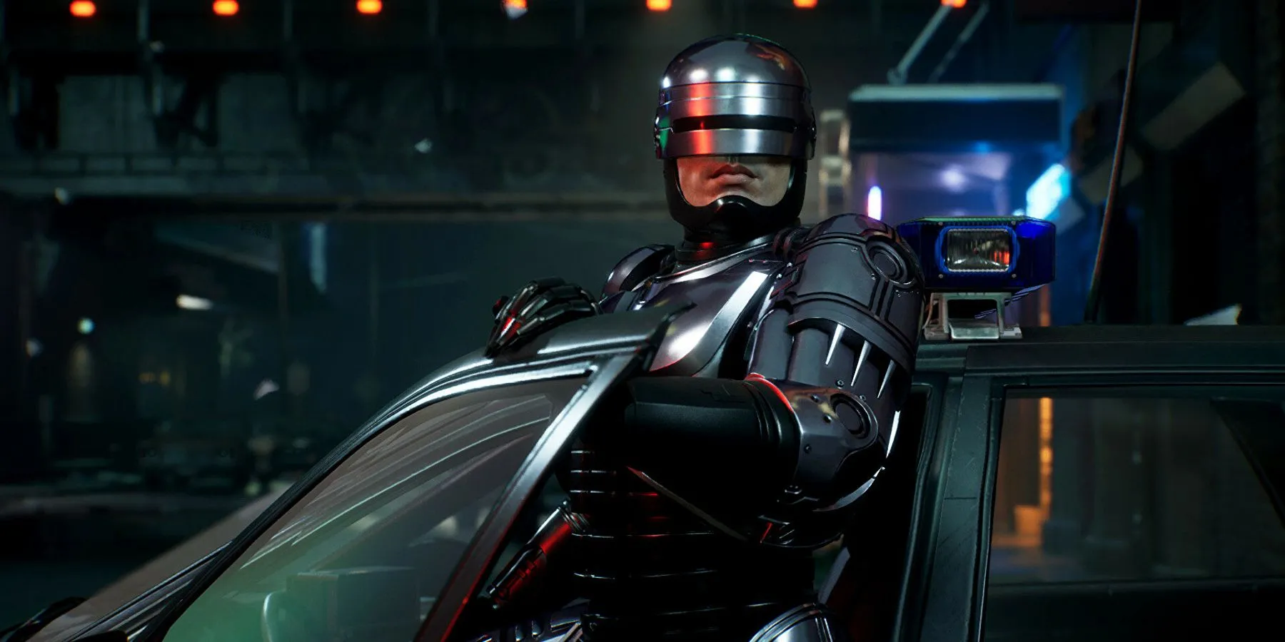Ảnh chụp màn hình gameplay RoboCop Rogue City Unfinished Business với cảnh chiến đấu trong OmniTower