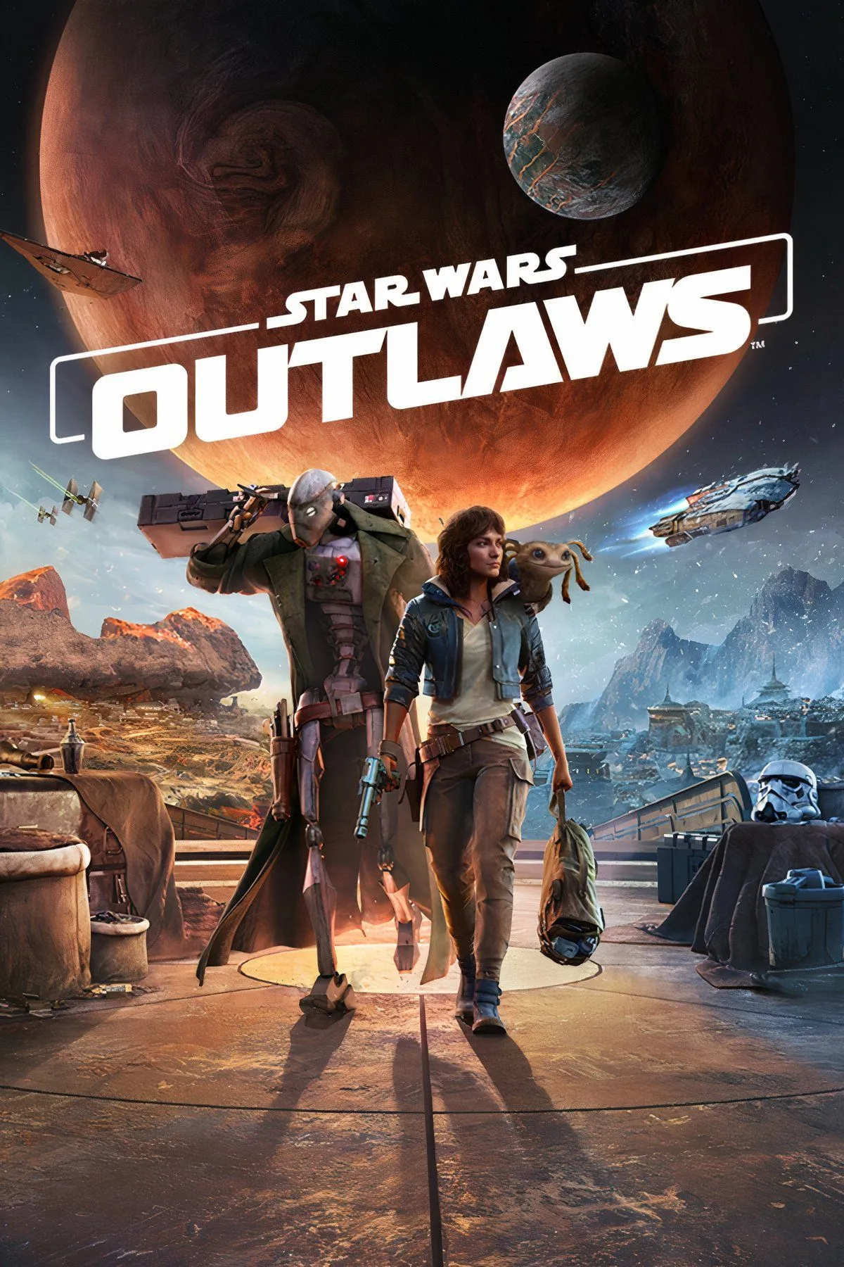 ảnh ghép các nhân vật và khung cảnh đa dạng trong thế giới mở của Star Wars Outlaws