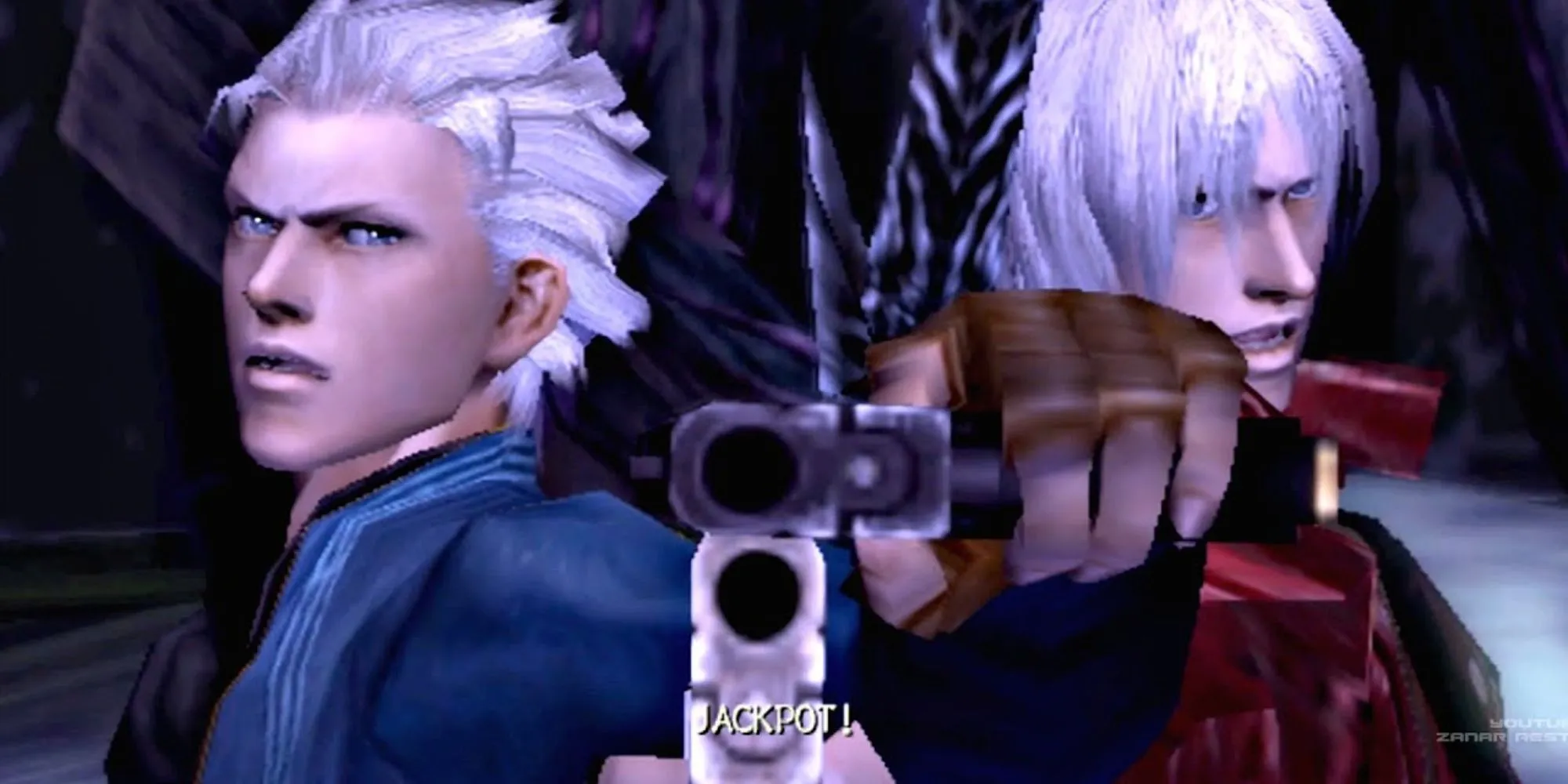 Arkham biến thành khối goo quỷ màu tím trong Devil May Cry 3