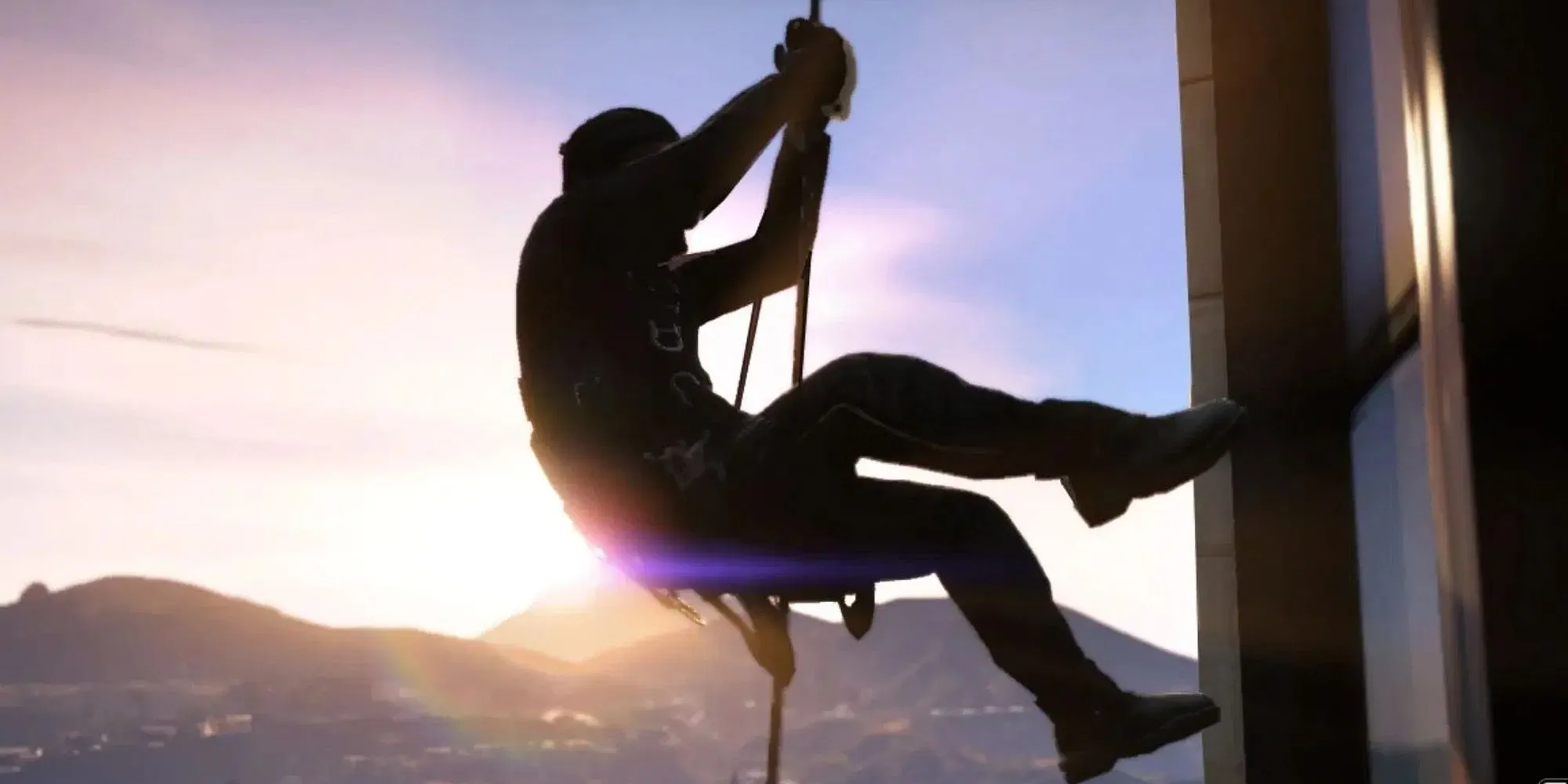 Ba nhân vật chính Franklin, Michael và Trevor phối hợp trong nhiệm vụ Three's Company ở GTA V