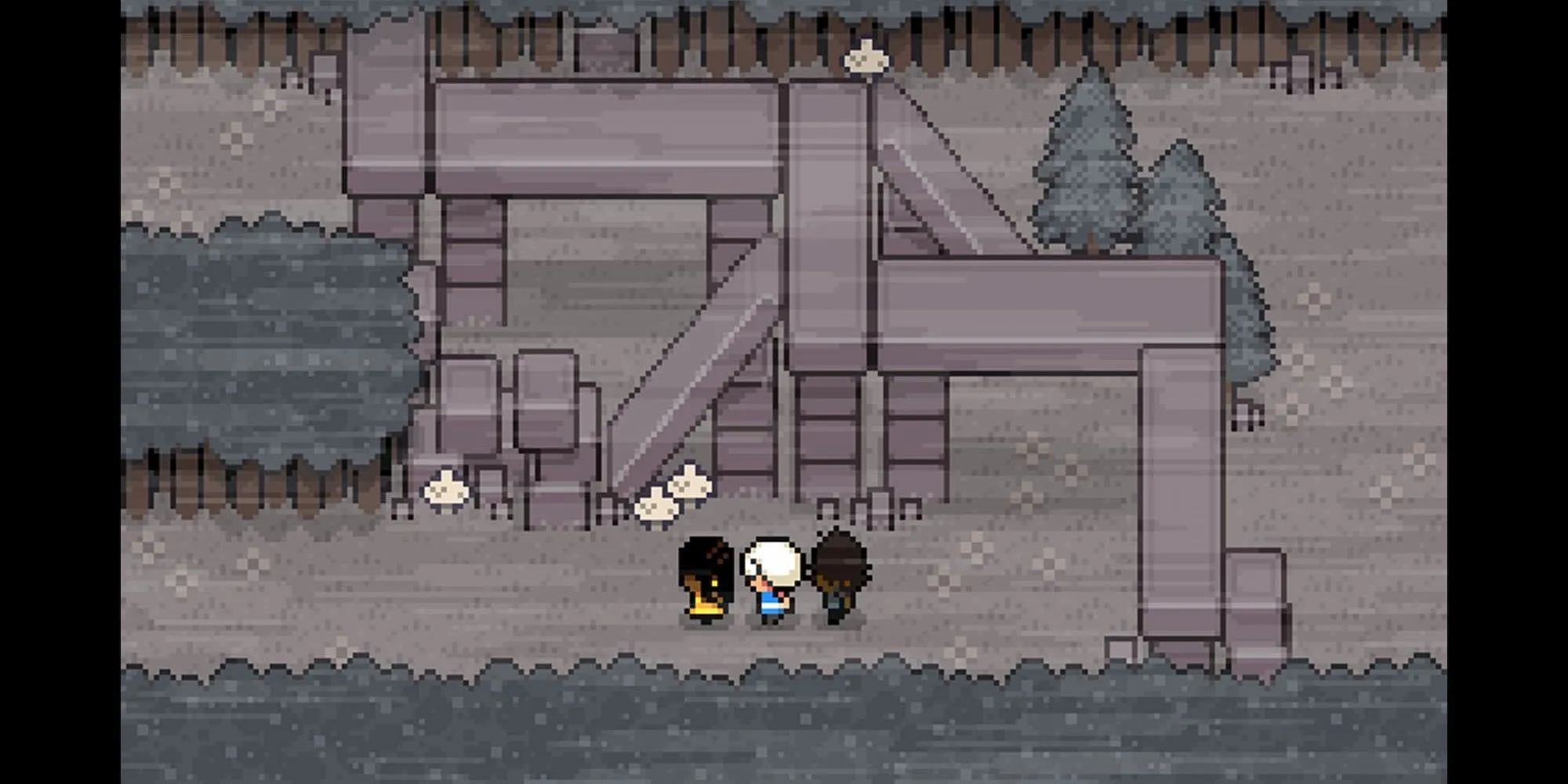 Ba nhân vật khám phá khu rừng bí ẩn trong game Ikenfell