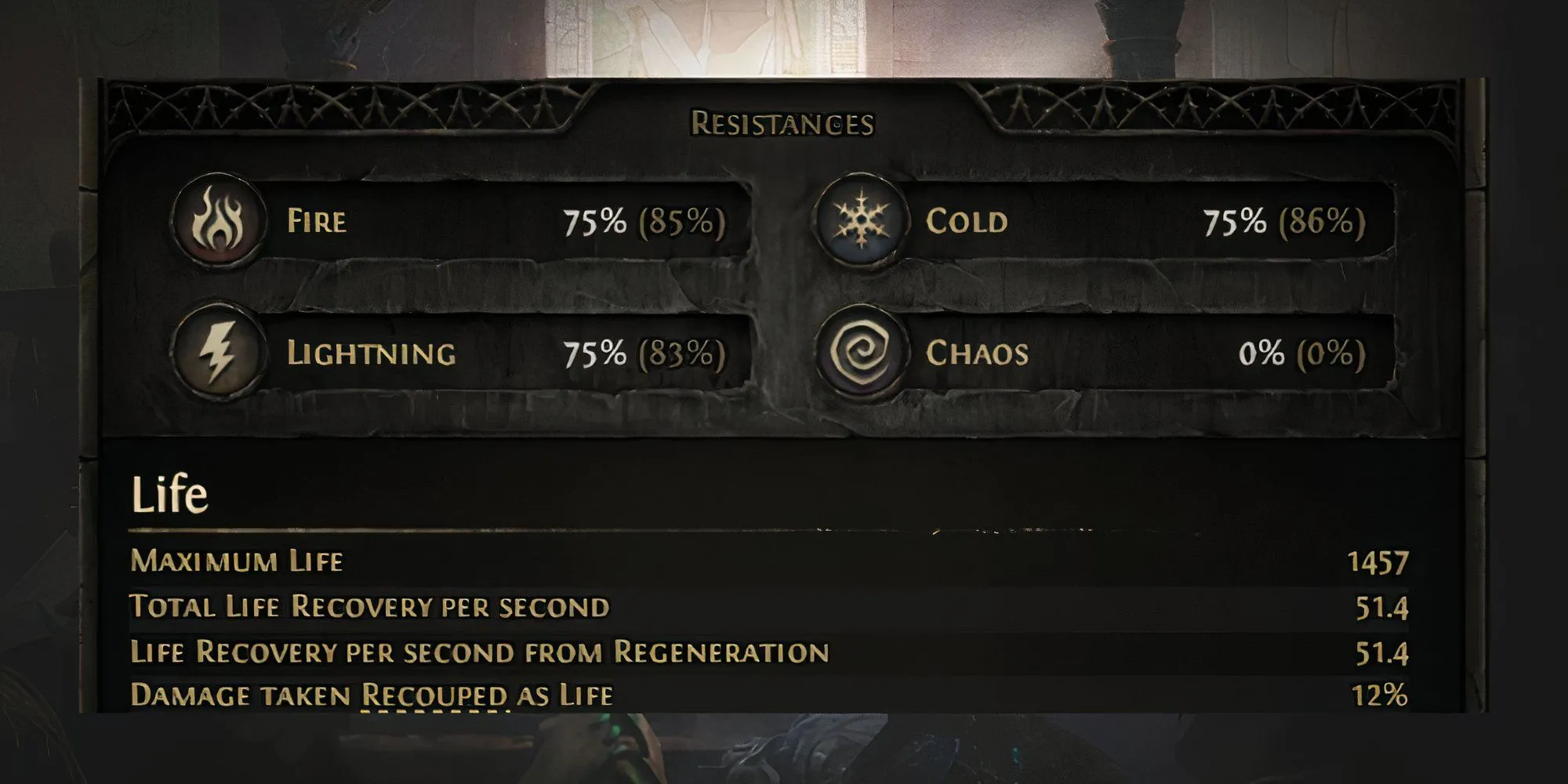 Bảng chỉ số kháng nguyên tố của nhân vật trong Path of Exile II cần được ưu tiên tối đa
