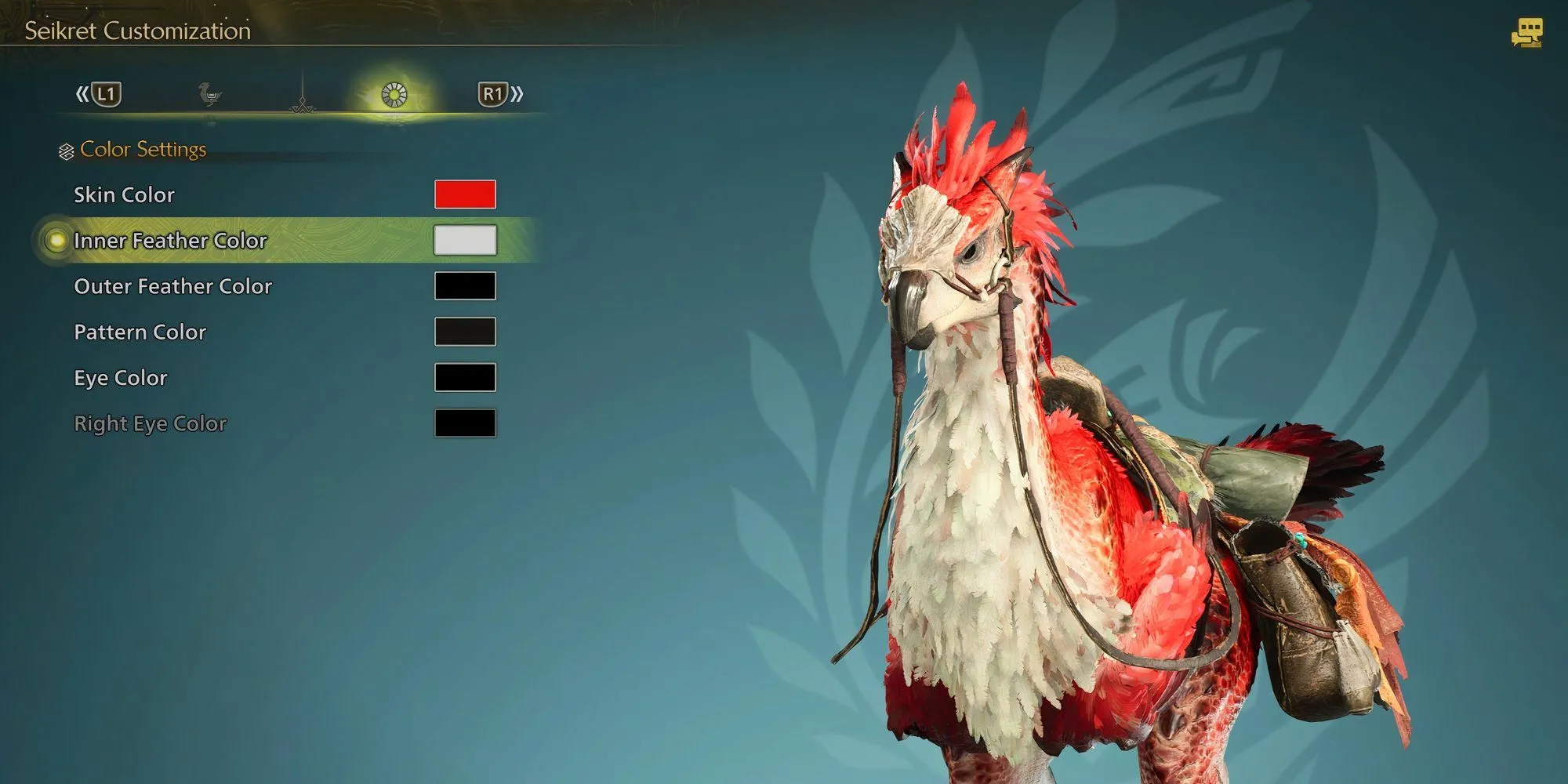 Bảng màu tùy chỉnh màu sắc Seikret đa dạng trong Monster Hunter Wilds