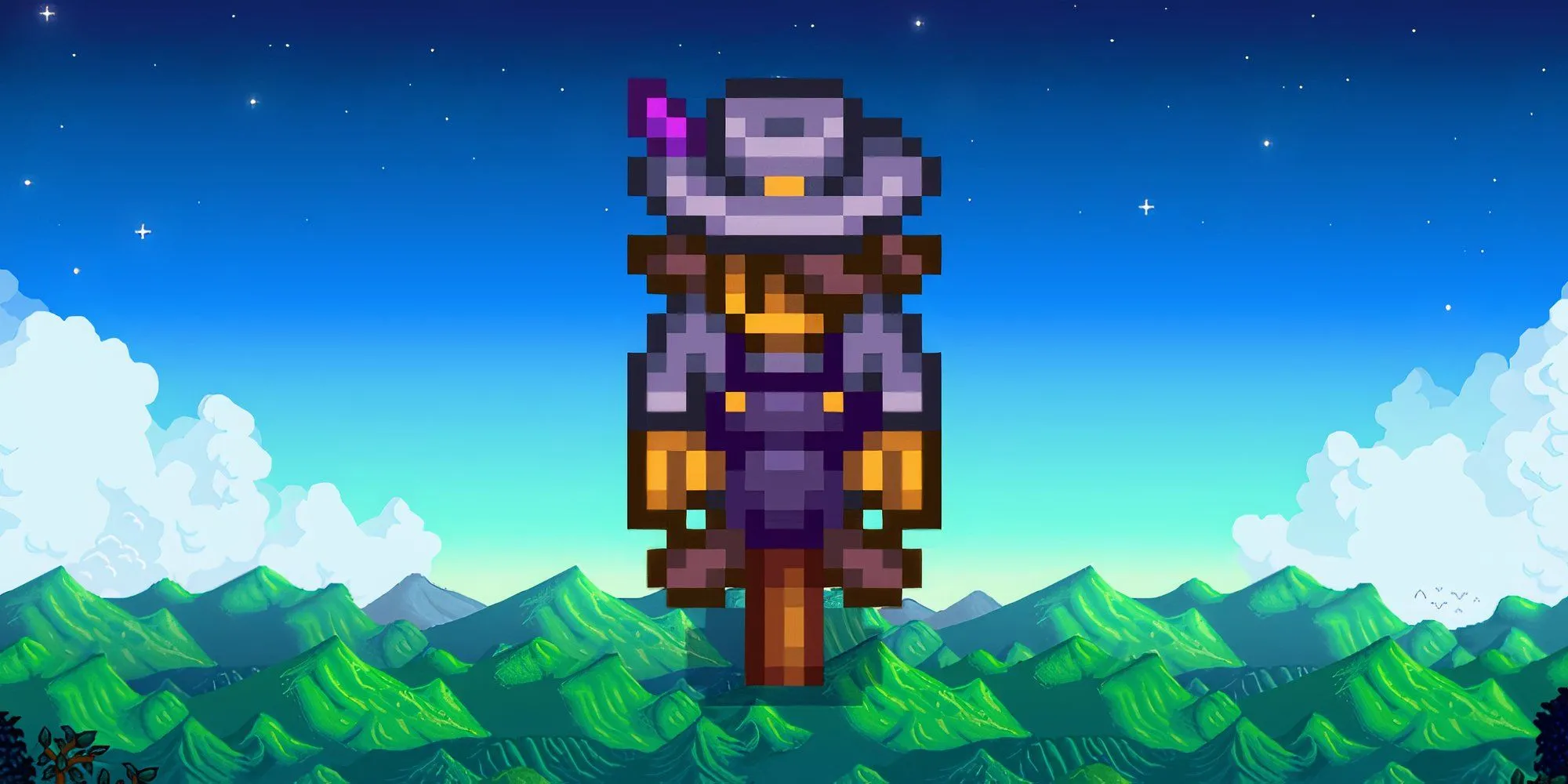 Bù nhìn Sang trọng (Deluxe Scarecrow) trong Stardew Valley, phần thưởng khi thu thập đủ 8 Rarecrow