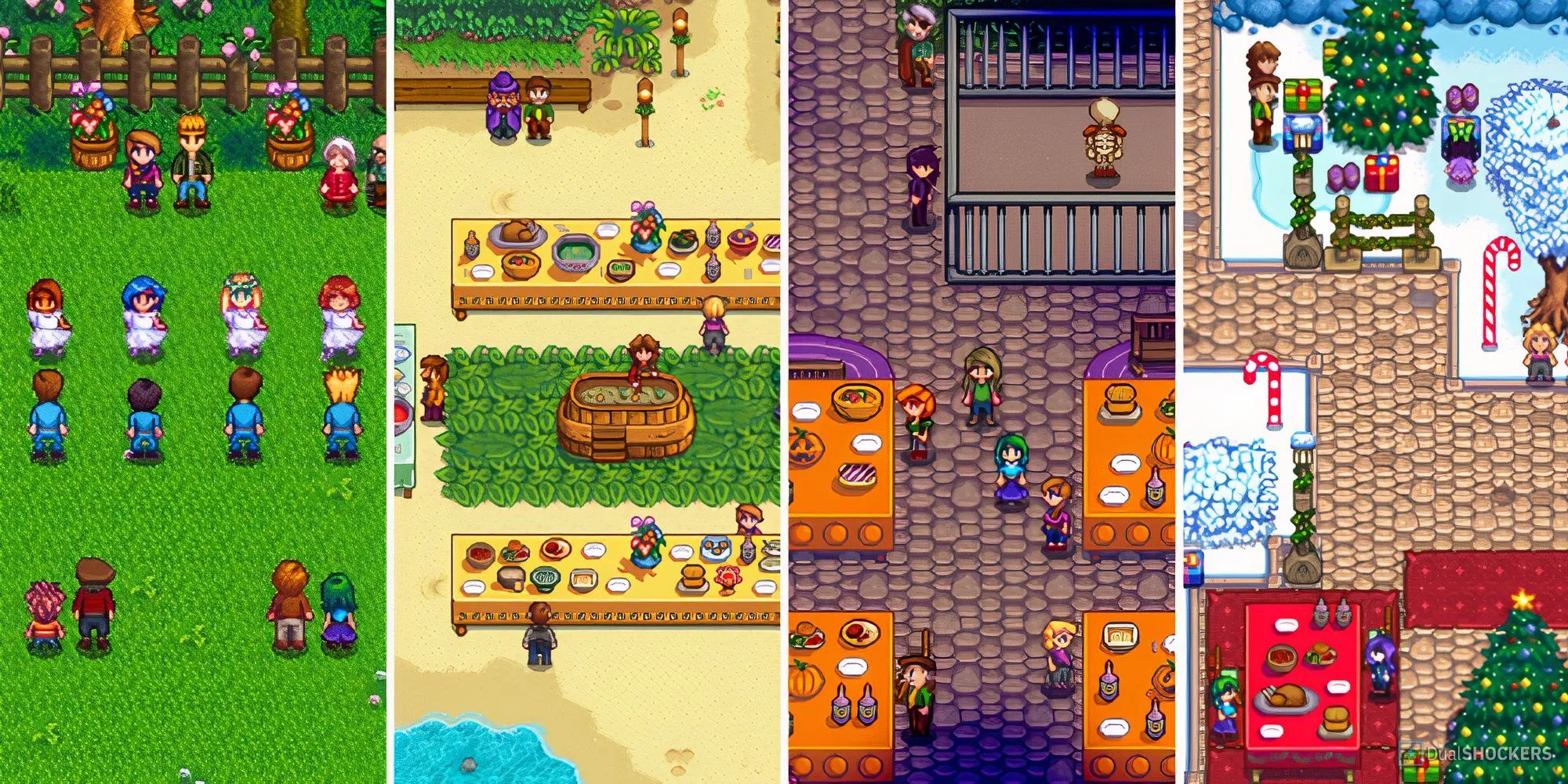 Cánh đồng rau màu mỡ trong Stardew Valley, nơi cần bù nhìn chống quạ