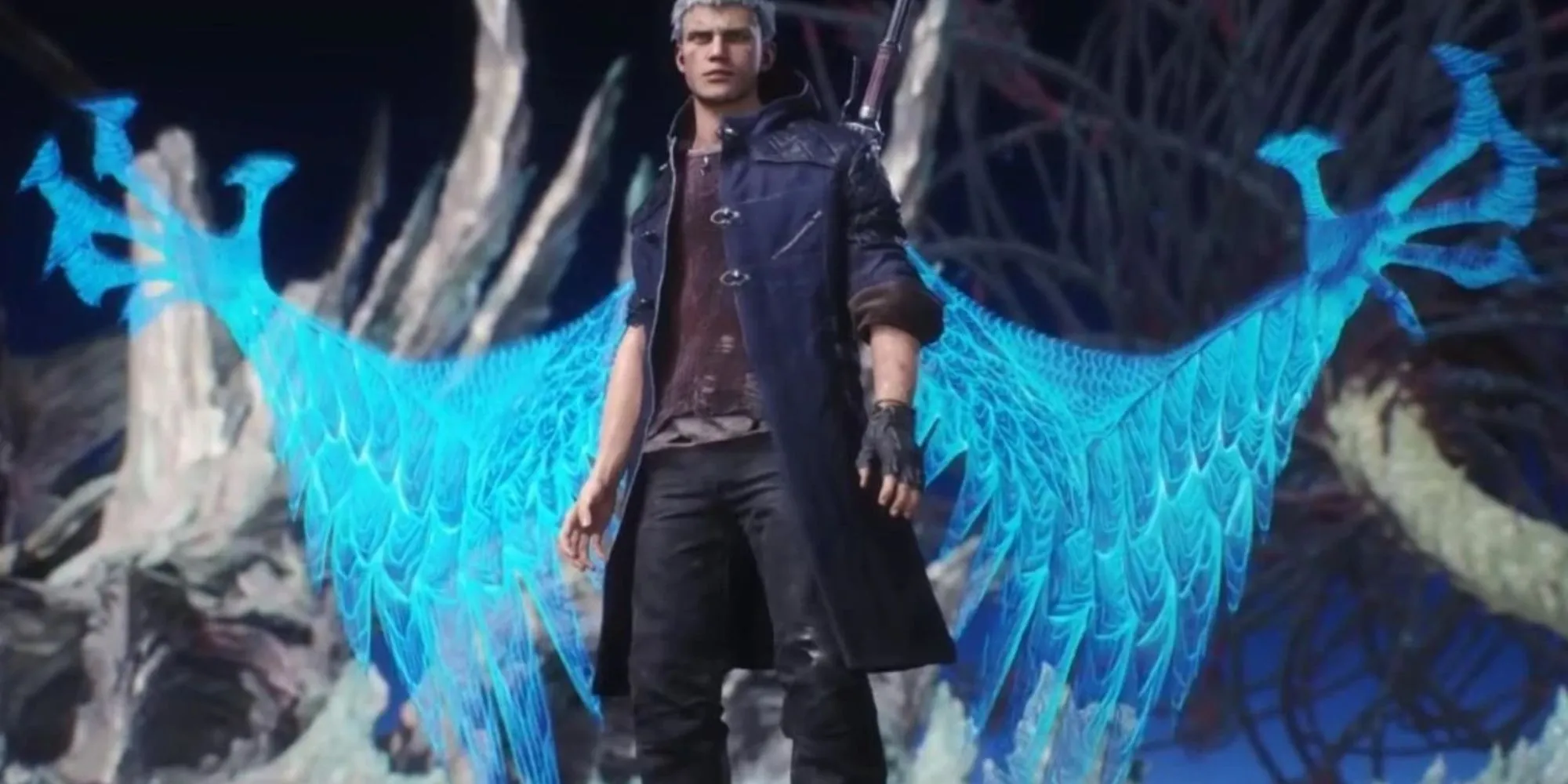Cánh tay Devil Bringer của Nero trong Devil May Cry 5, có khả năng tóm và tấn công kẻ địch bằng sức mạnh ma quỷ