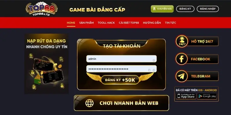 Cổng game Top88 – Quy Tụ Những Giá Trị Hàng Đầu Hiện Nay