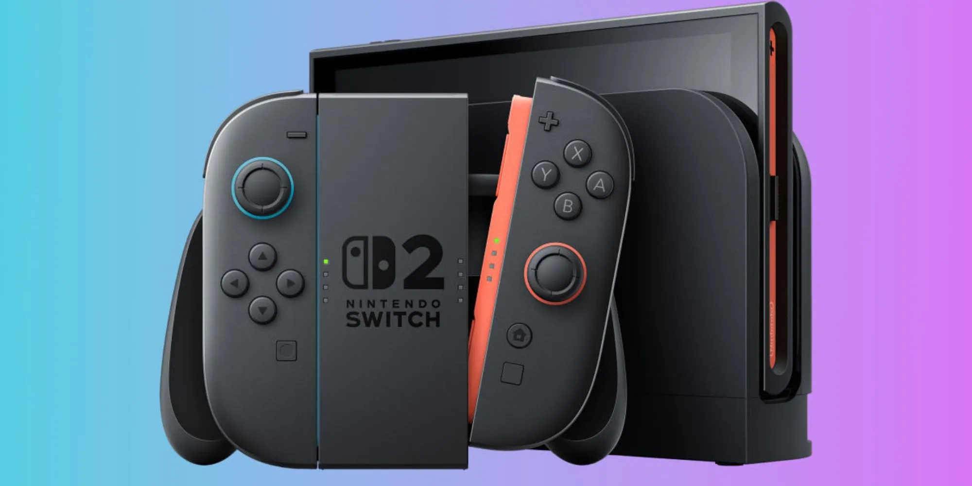 Console Nintendo Switch 2 cùng bộ điều khiển Joy-Con.