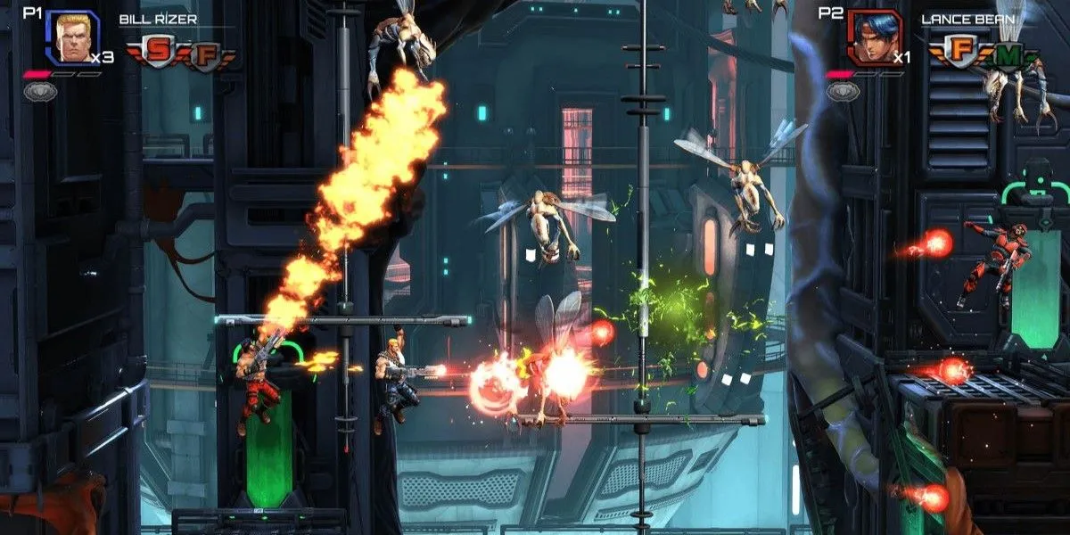 Contra: Operation Galuga dùng súng phun lửa tiêu diệt kẻ thù