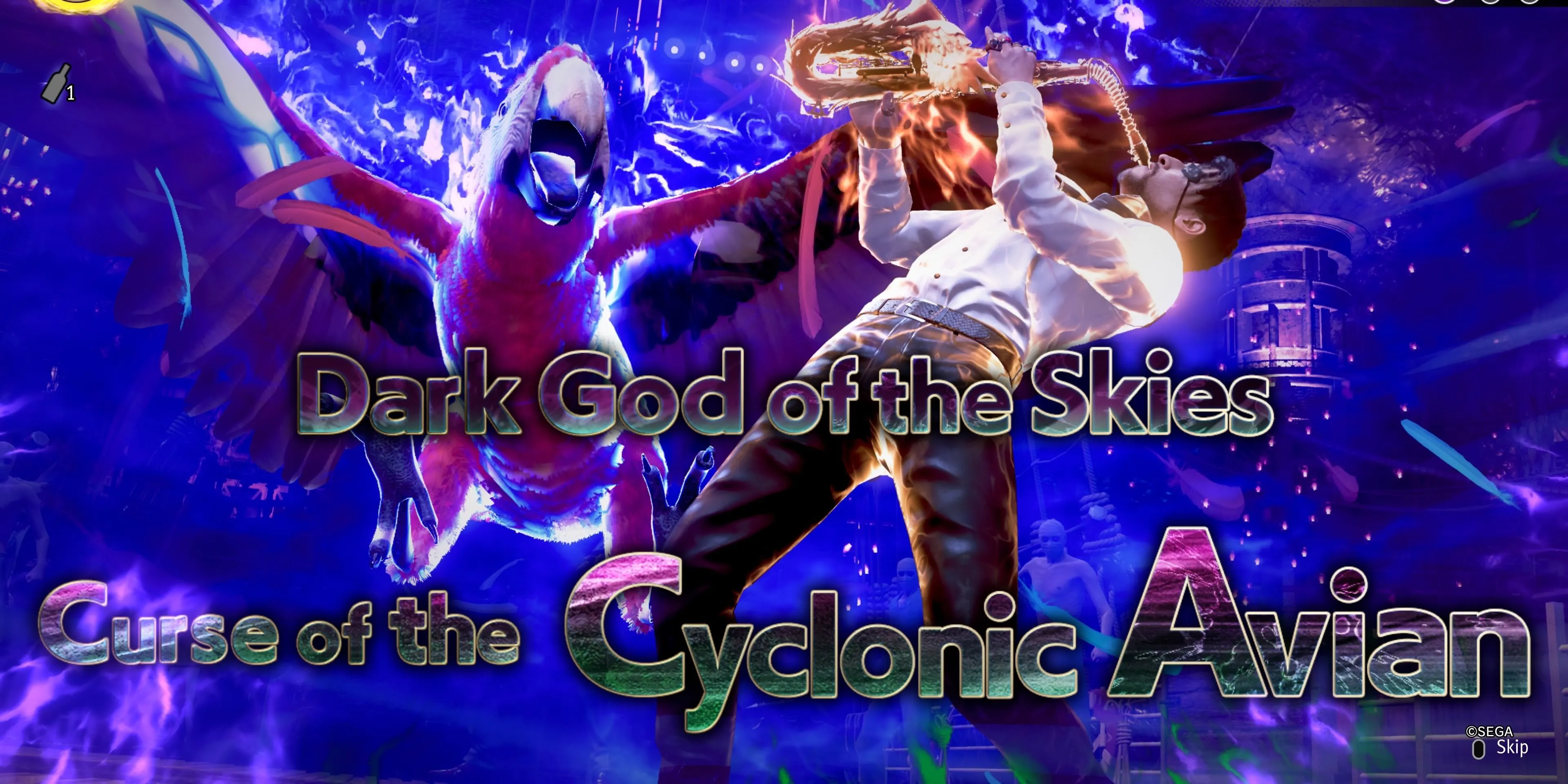 Dark God of the Skies - Thần Trời Hắc Ám là một con vẹt tạo lốc xoáy trong Pirate Yakuza