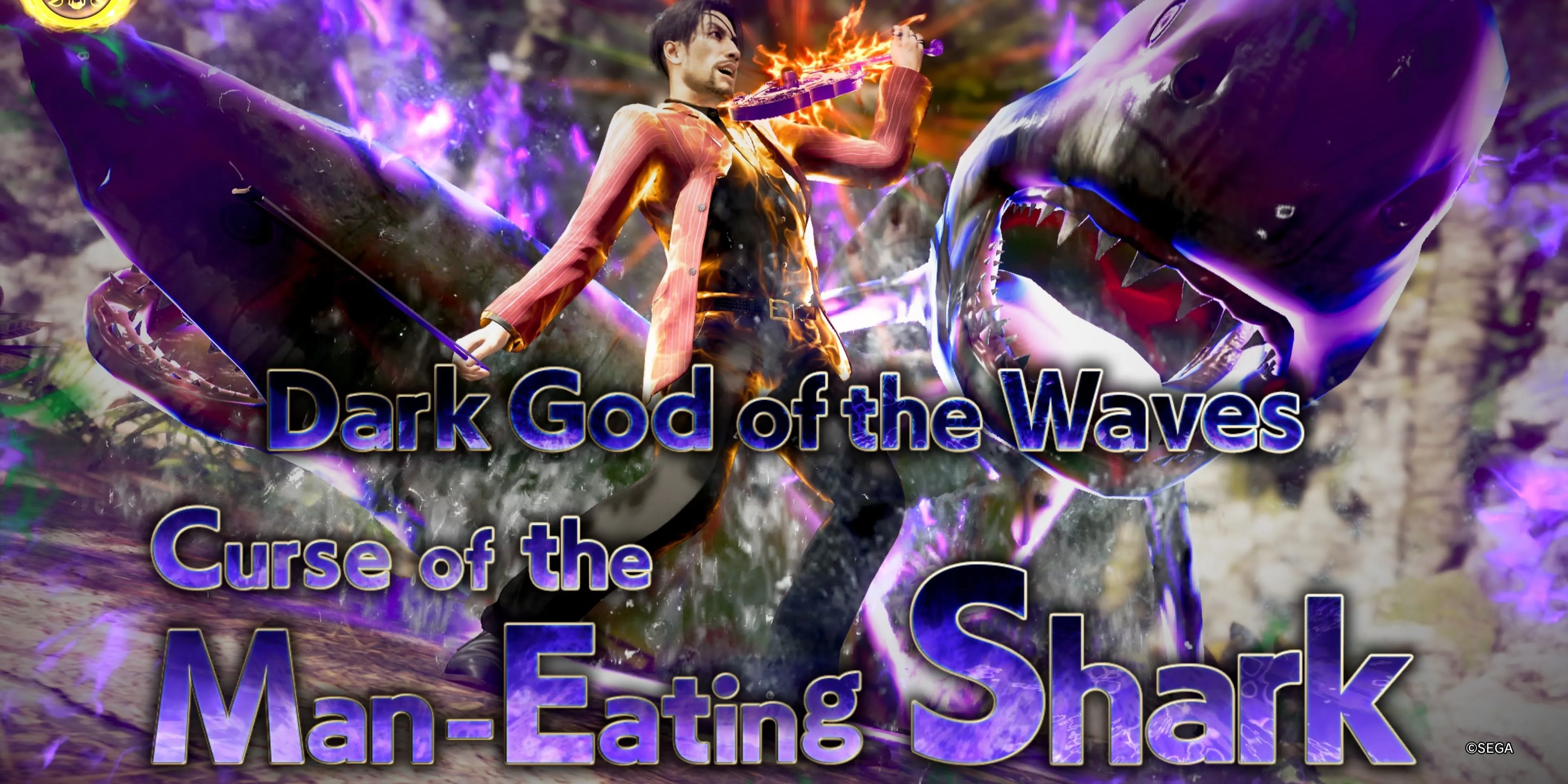 Dark God of the Waves - Thần Sóng Hắc Ám triệu hồi cá mập trong Pirate Yakuza