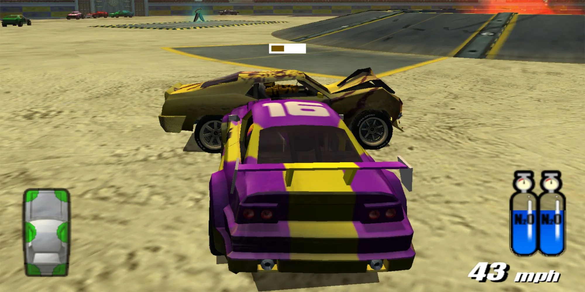 Đấu trường phá hủy xe độc đáo trong Destruction Derby: Arenas