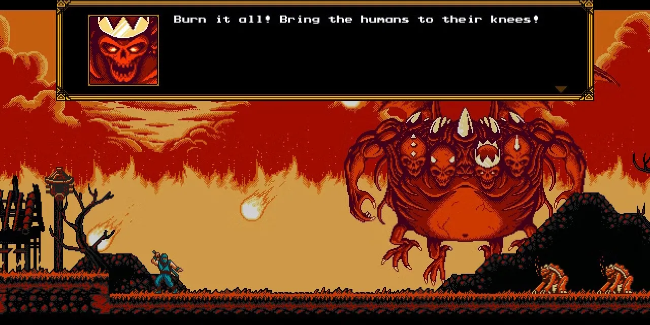 Demon King, trùm cuối đầy phong cách retro trong The Messenger