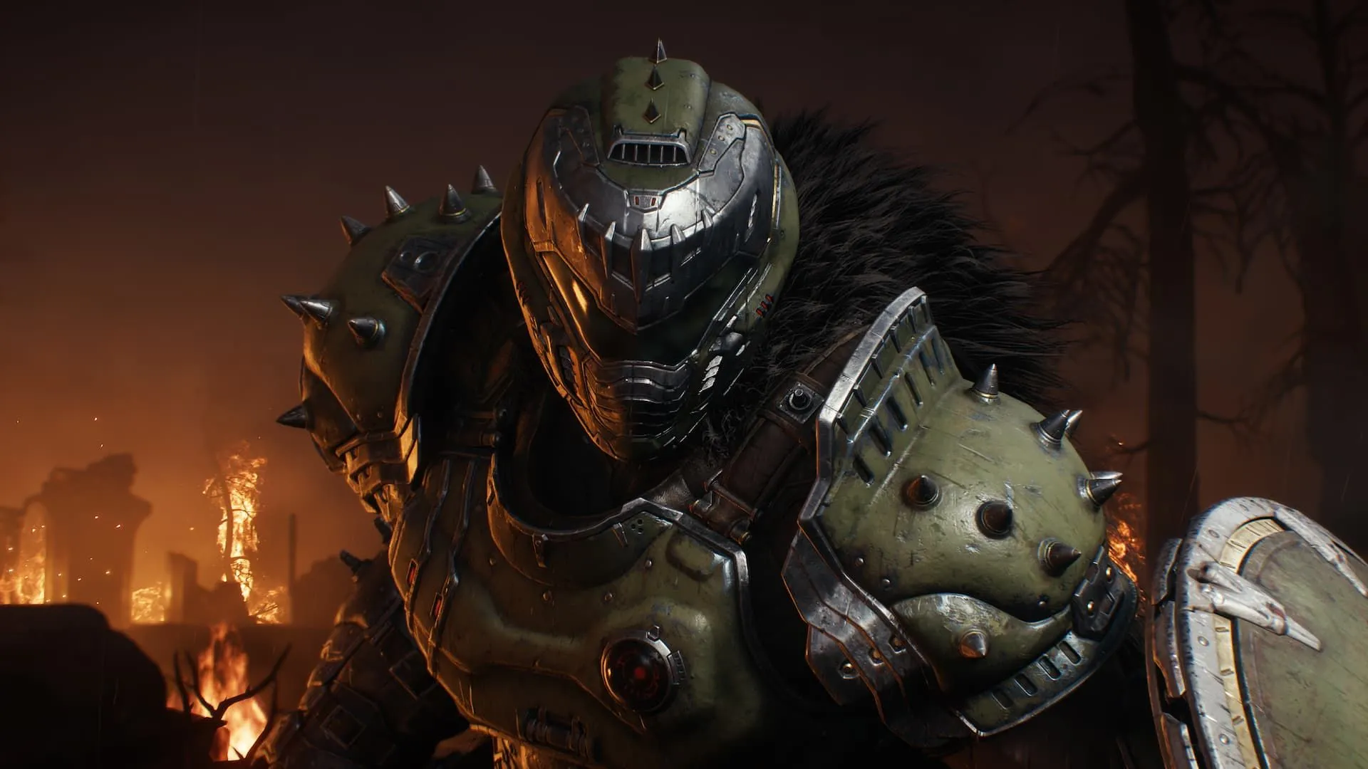 Doom Slayer trang bị khiên mới sẵn sàng chiến đấu trong DOOM: The Dark Ages
