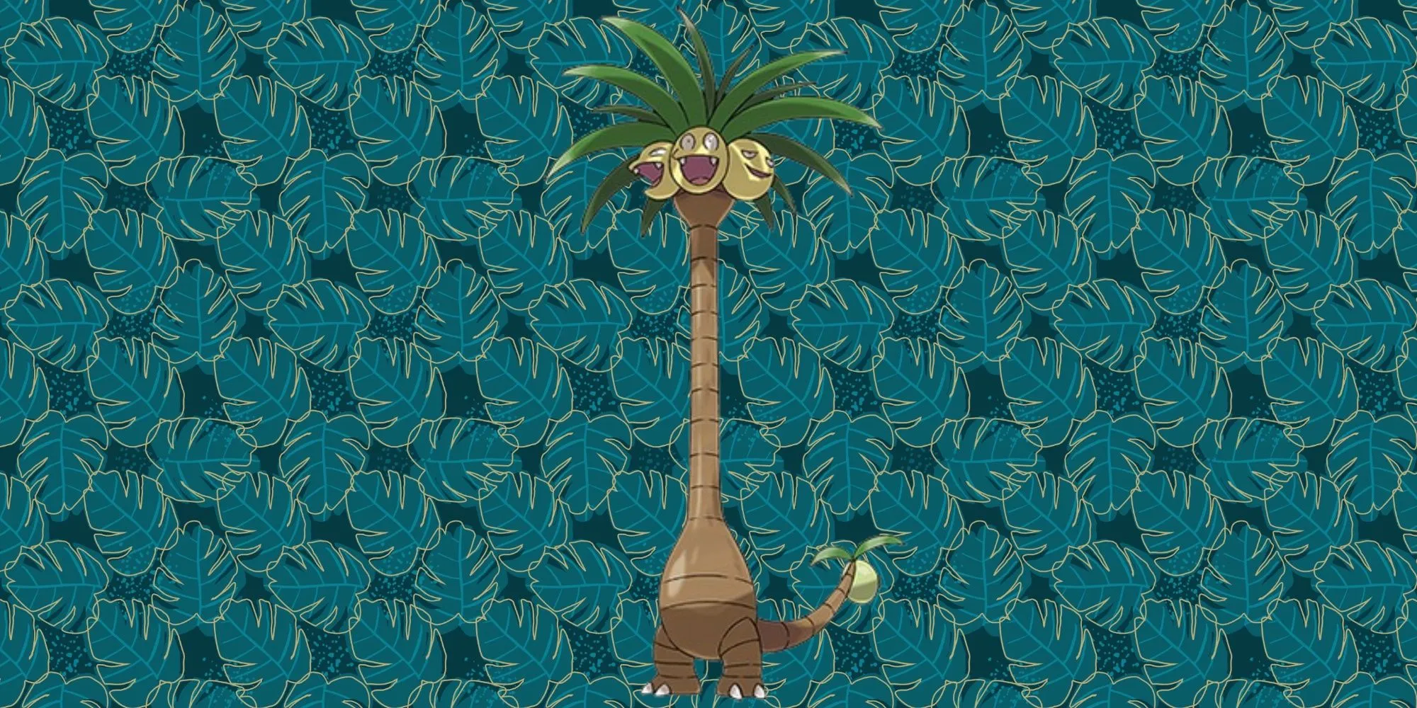 Exeggutor Alola với chiếc cổ dài vươn cao như một cây dừa