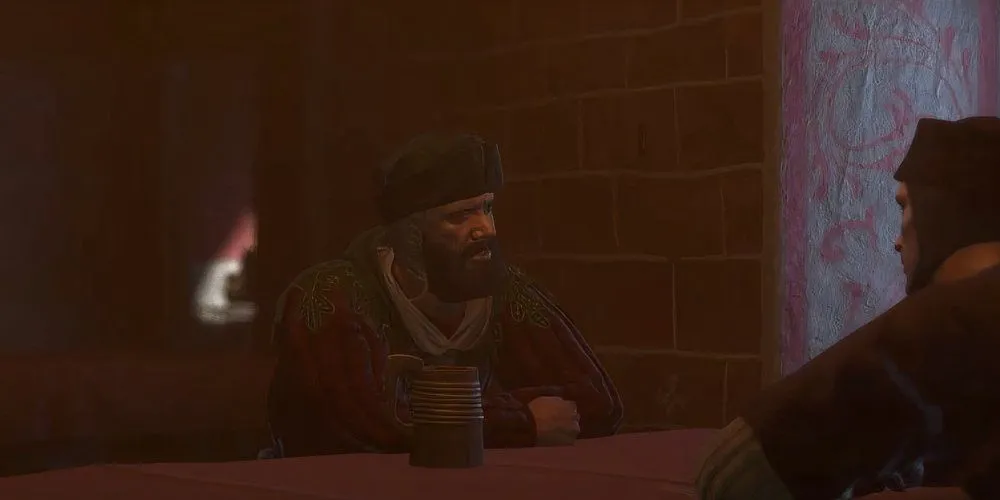 Gặp Menhard tại quán trọ trong Kingdom Come Deliverance 2