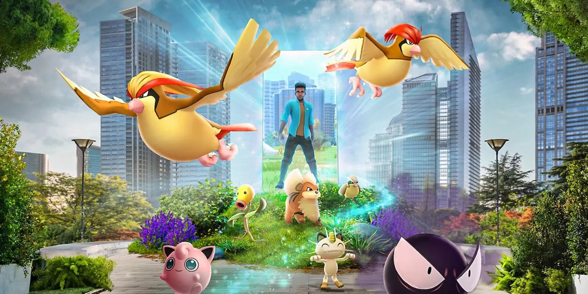 Giao diện bắt Pokemon Pidgey trong Pokemon GO với bóng Pokeball
