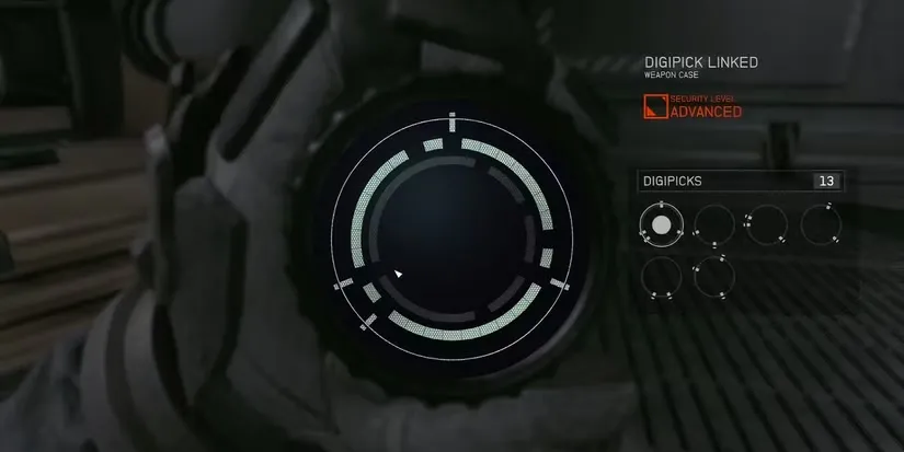 Giao diện bẻ khóa Digipick tương lai trong Starfield