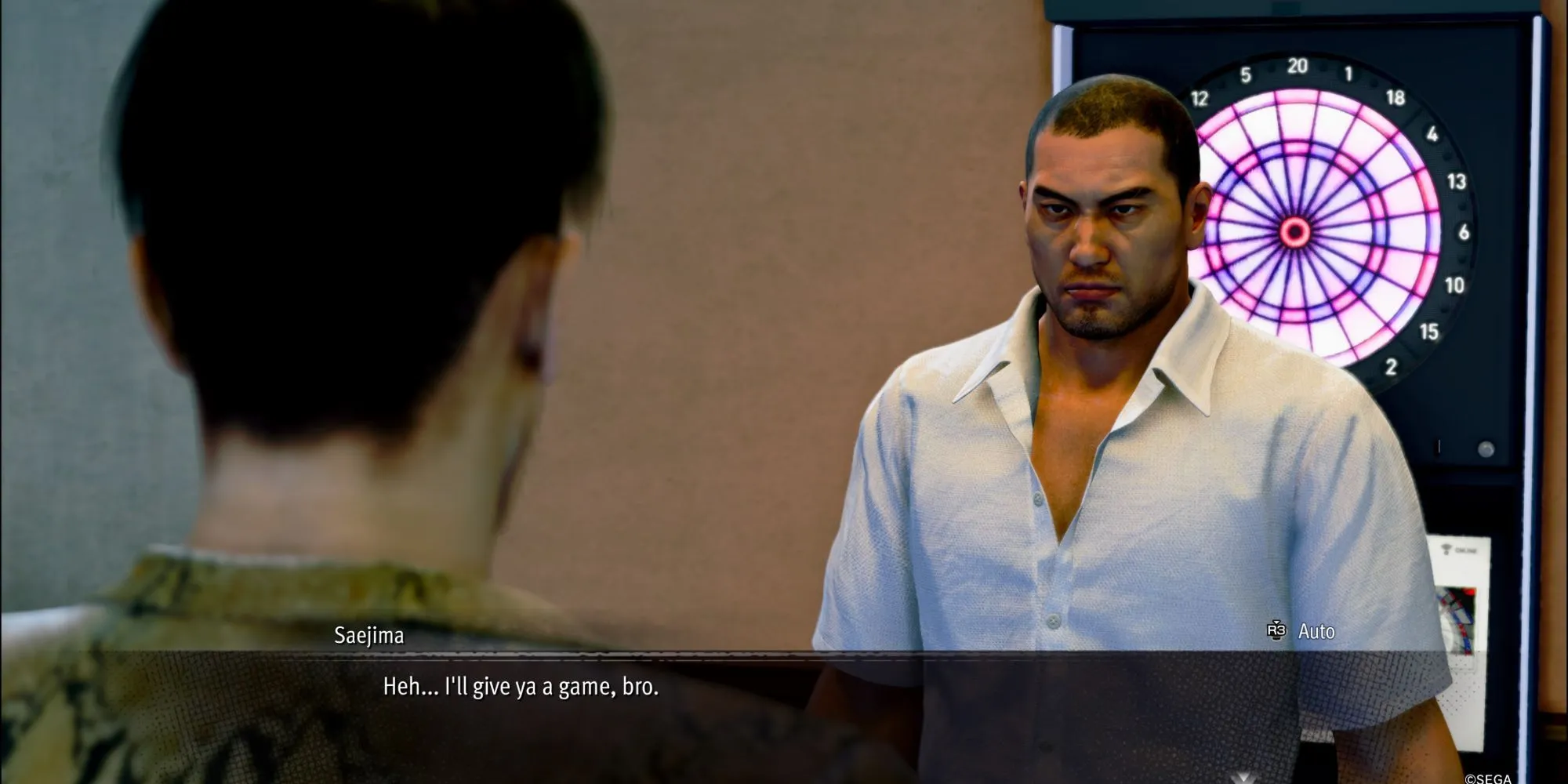 Giao diện chọn chơi Darts với đồng đội trong Like A Dragon Pirate Yakuza In Hawaii để nhận thưởng