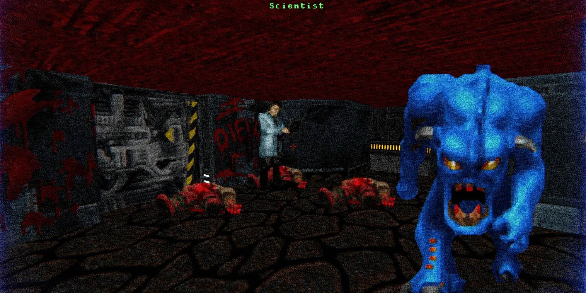 Giao diện game Doom RPG trên điện thoại di động cũ