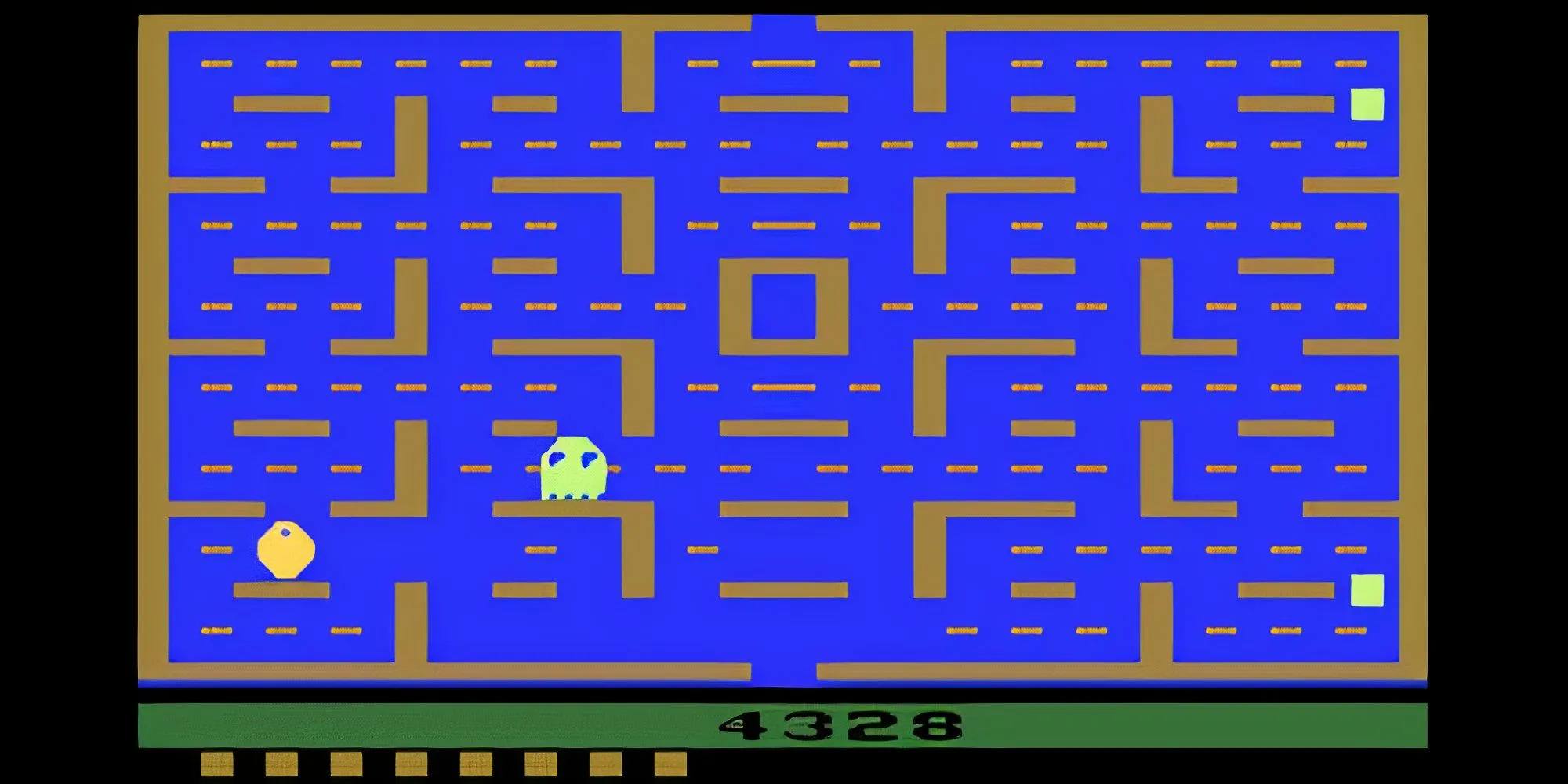 Giao diện game Pac-Man trên hệ máy Atari 2600 gây thất vọng lớn cho game thủ