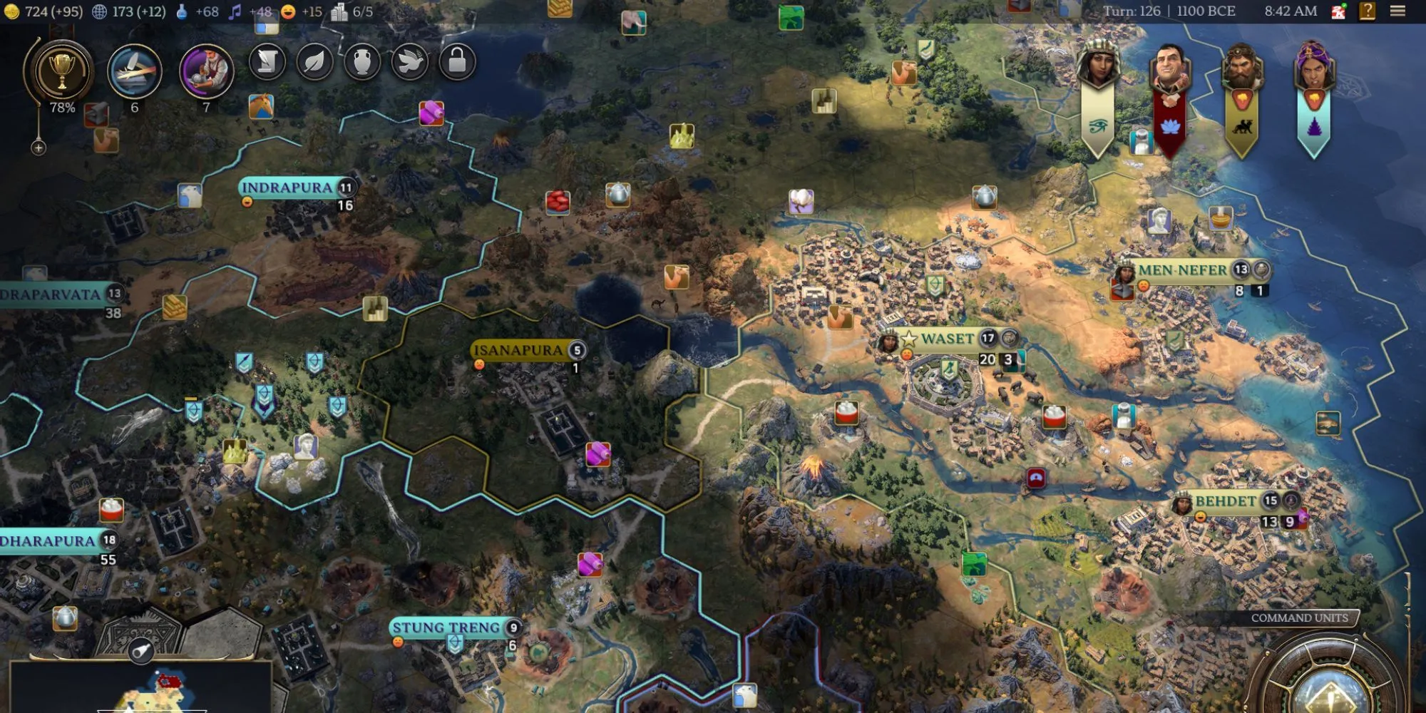 Giao diện xây dựng và quản lý thành phố trong Civilization 7