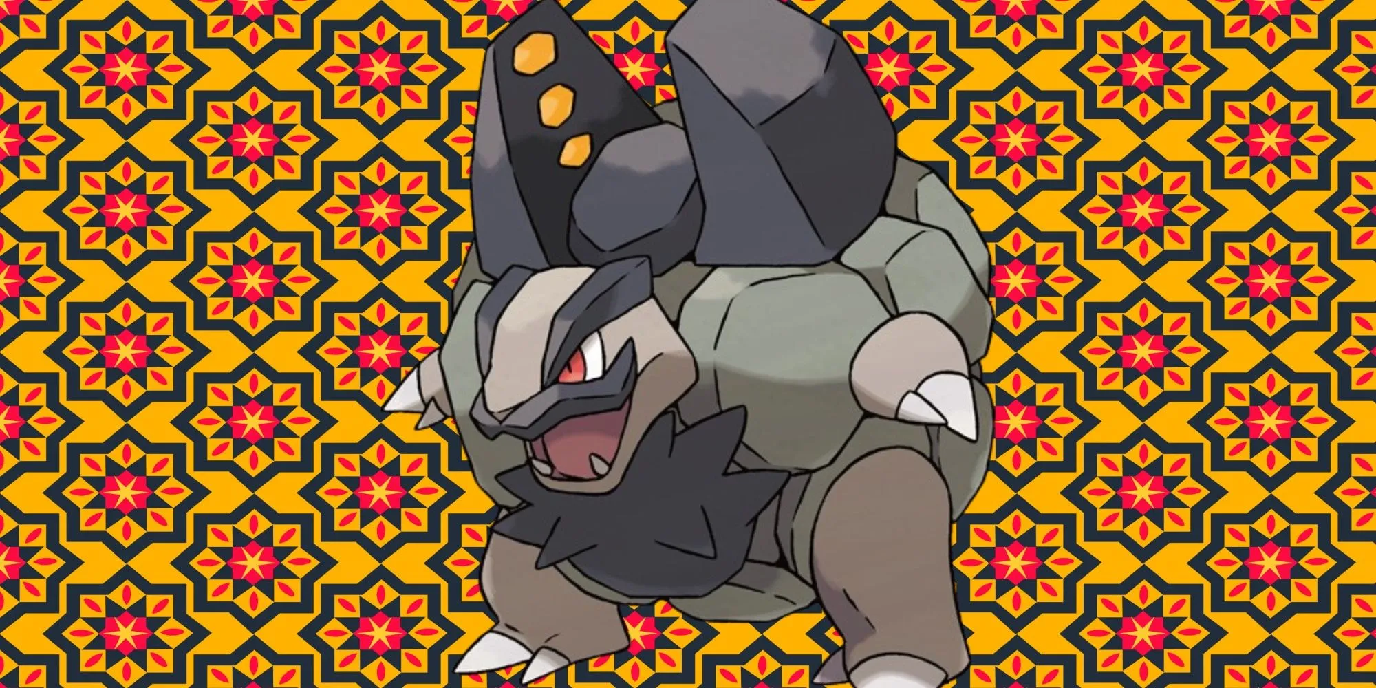 Golem Alola với bộ ria mép và các khối đá từ tính trên lưng