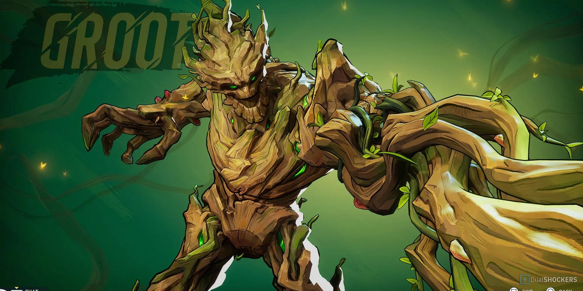 Groot sử dụng kỹ năng khống chế The Thing trong game Marvel Rivals