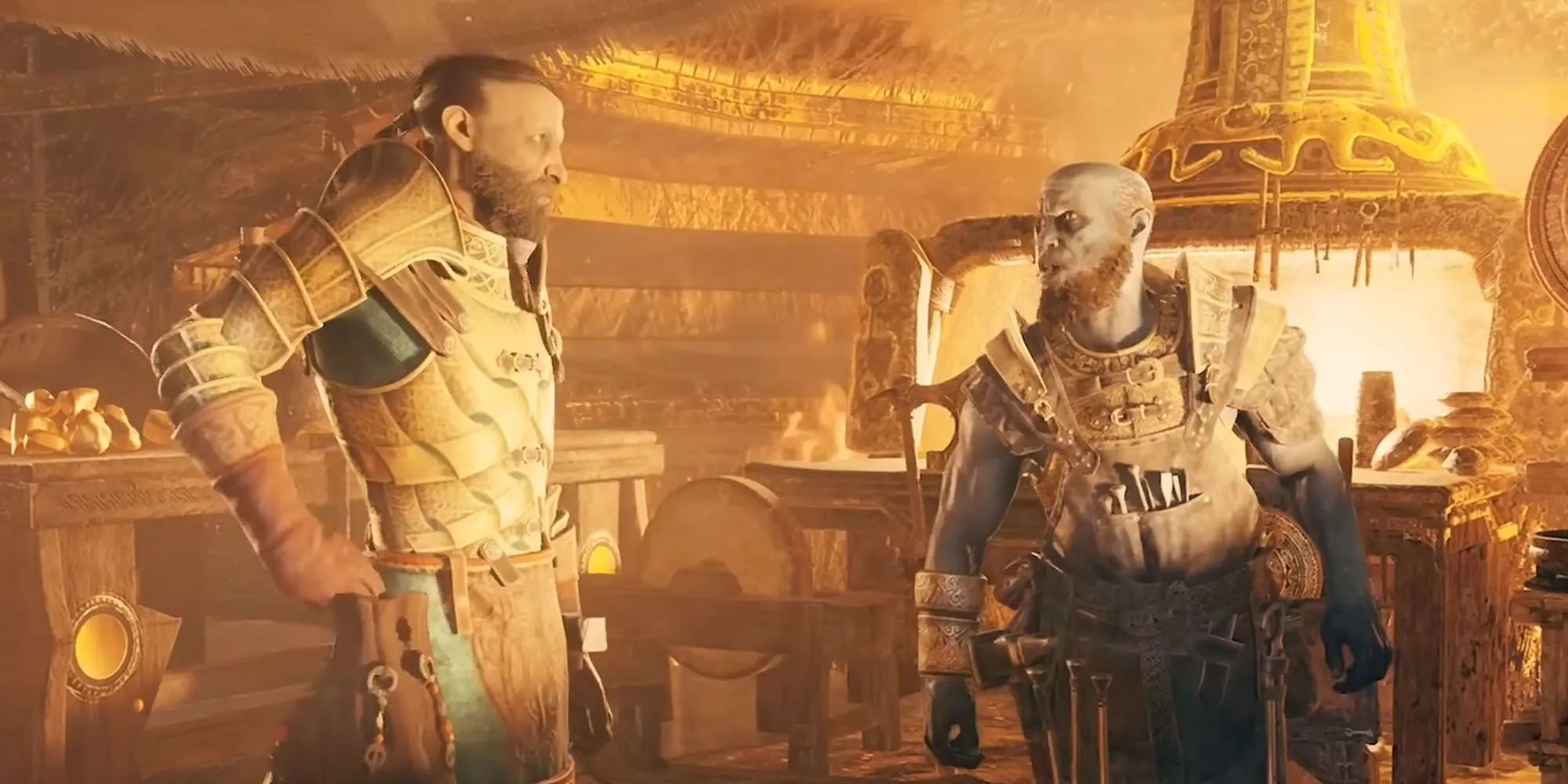 Hai anh em thợ rèn người lùn Brok và Sindri từ God of War