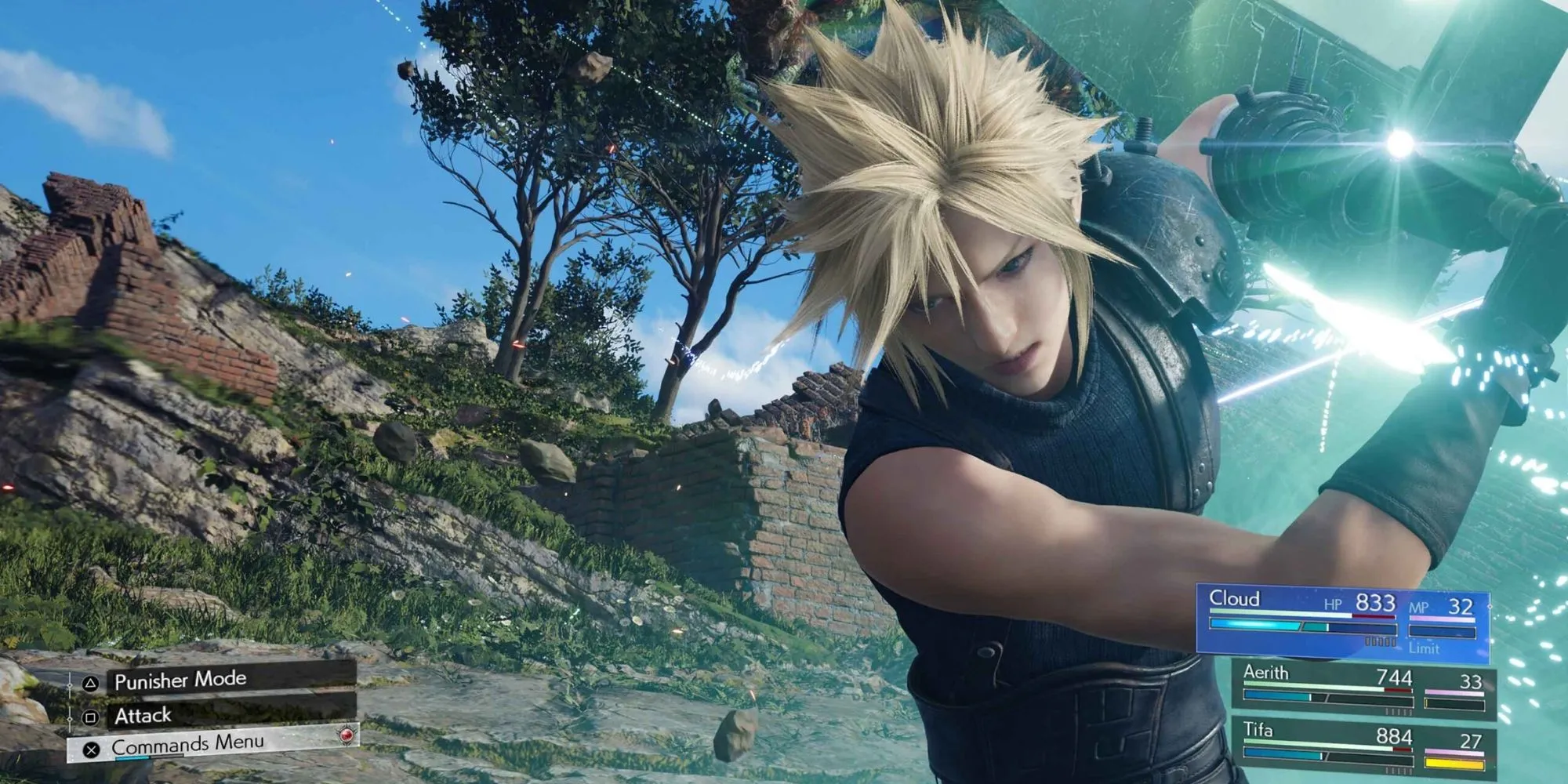 Hệ thống chiến đấu ATB hiện đại và năng động trong Final Fantasy VII Rebirth.