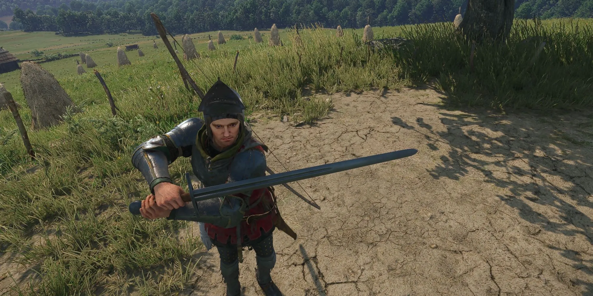 Henry cầm Kiếm Dài Hiệp Sĩ vững chãi trong Kingdom Come Deliverance 2