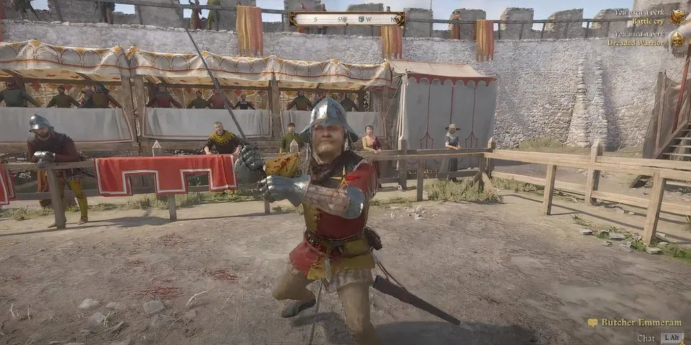 Henry đấu kiếm với Master Nicholas trong Kingdom Come: Deliverance 2