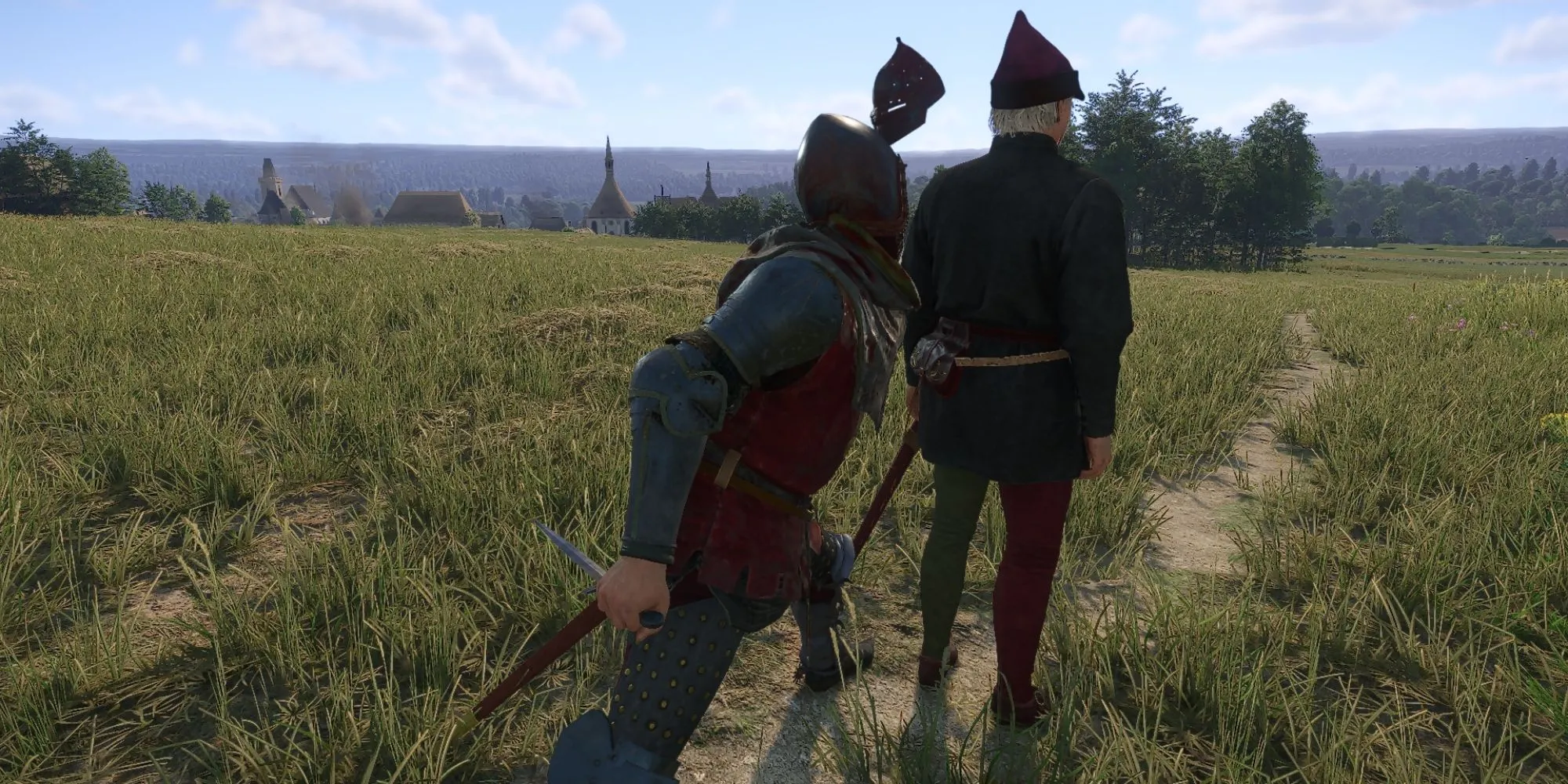 Henry dùng Dao Găm ám sát kẻ địch từ phía sau trong Kingdom Come Deliverance 2