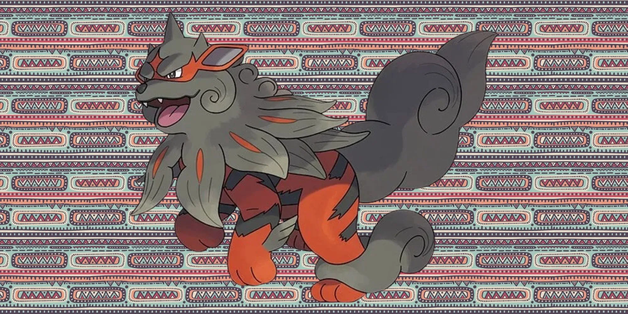 Hình ảnh Pokémon Arcanine dạng Hisui oai vệ với bờm đá