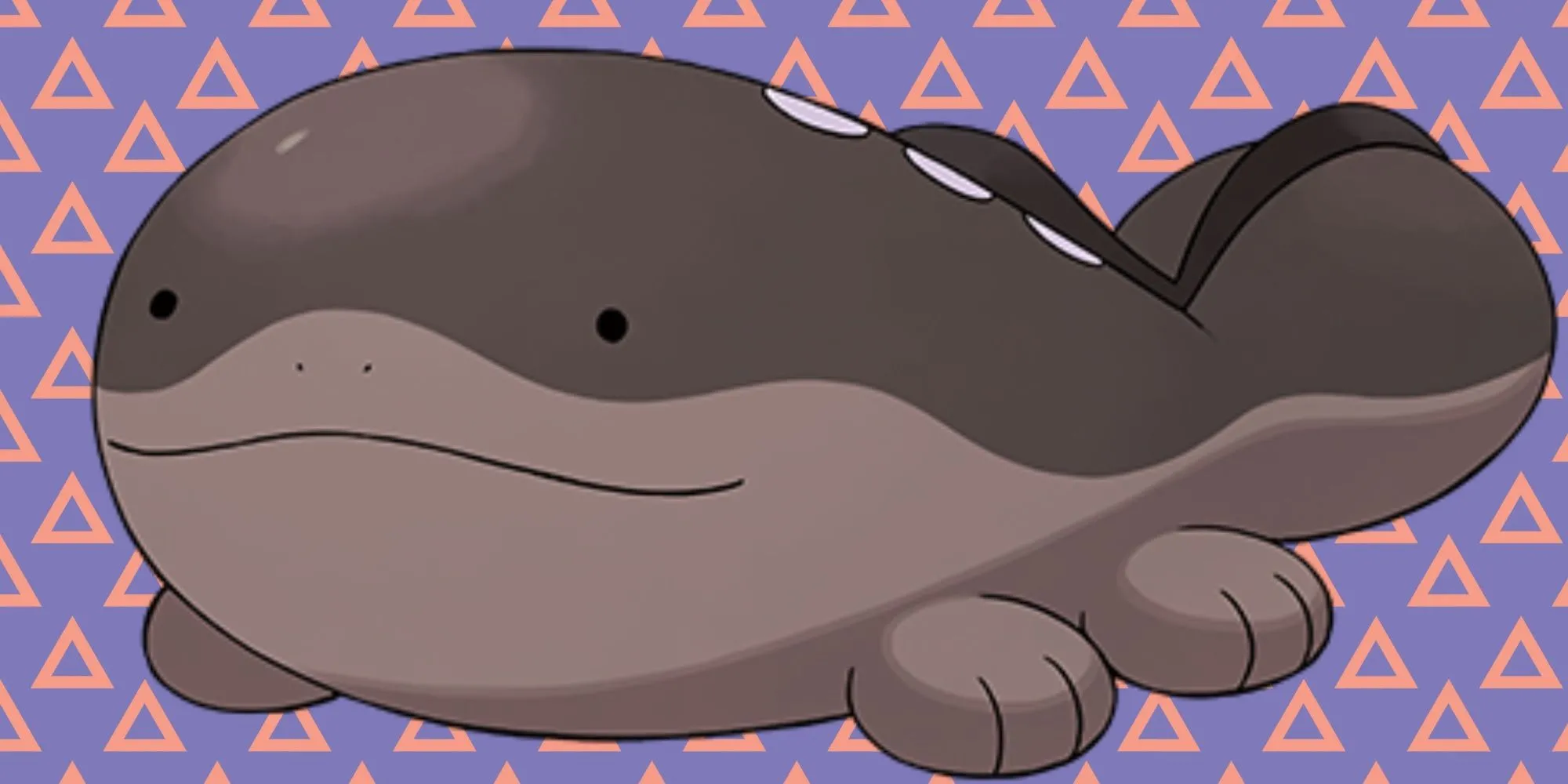 Hình ảnh Pokémon Clodsire đang nằm dài trên mặt đất, thân hình lớn, màu nâu sẫm