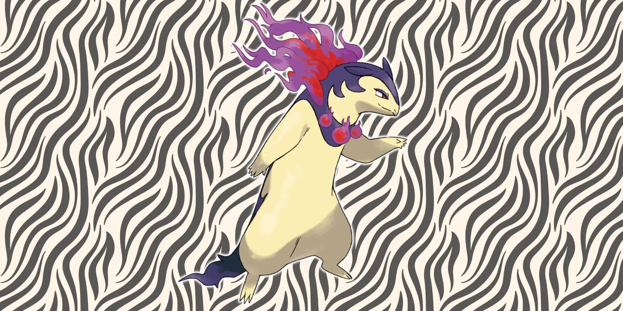 Hình ảnh Pokémon Typhlosion dạng Hisui với ngọn lửa ma mị