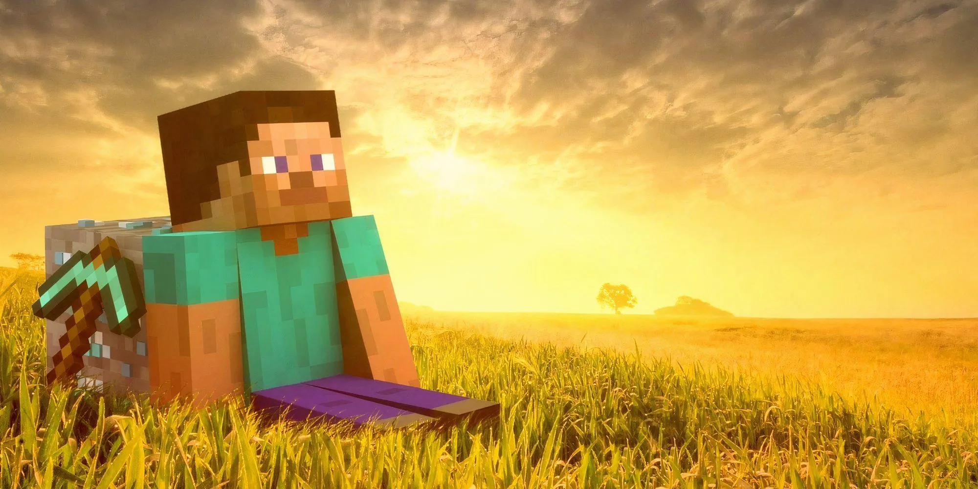 Hình ảnh Steve cổ điển đầy hoài niệm từ Minecraft