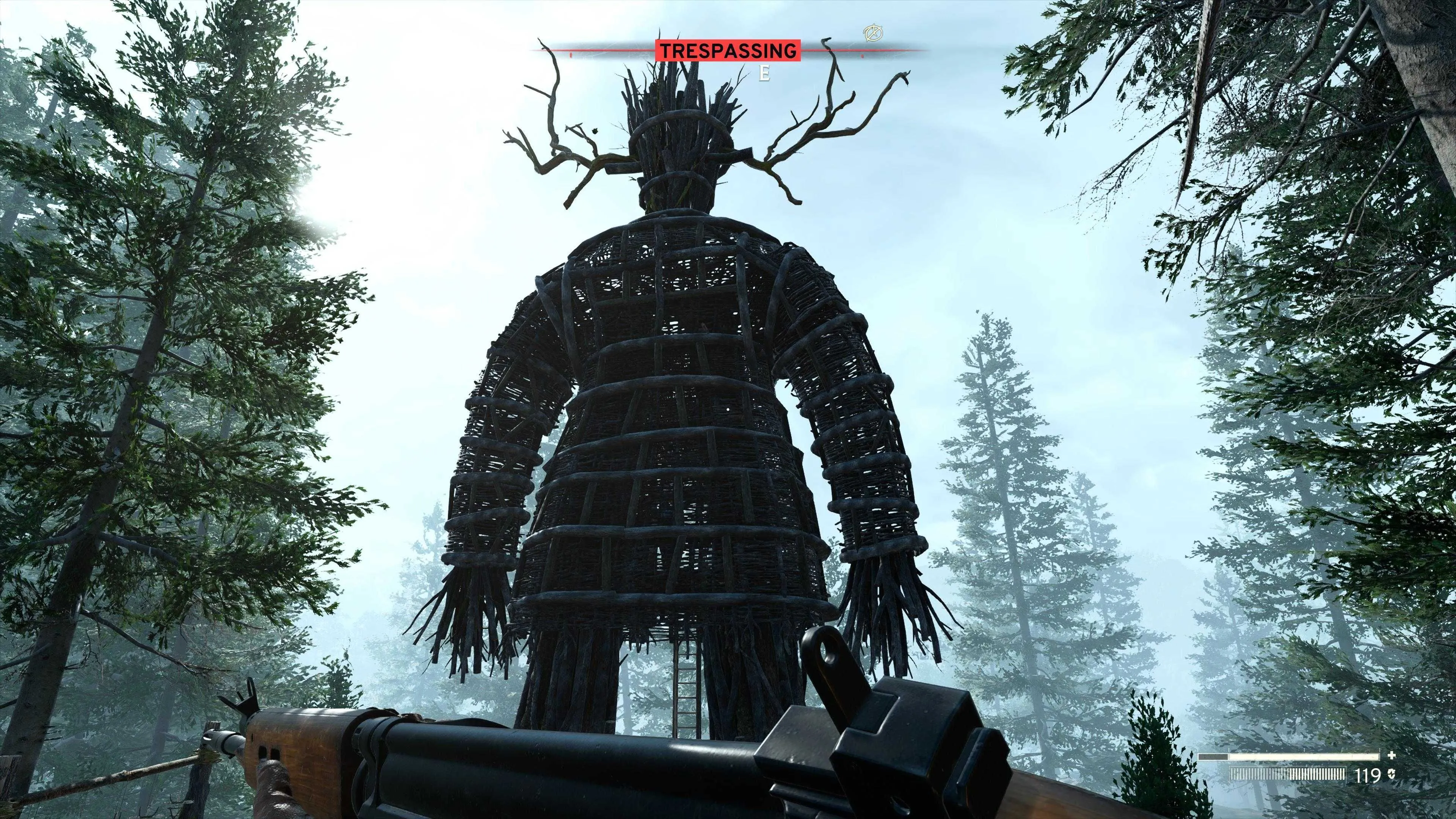 Hình ảnh Wicker Man - một loại kẻ thù trong Atomfall