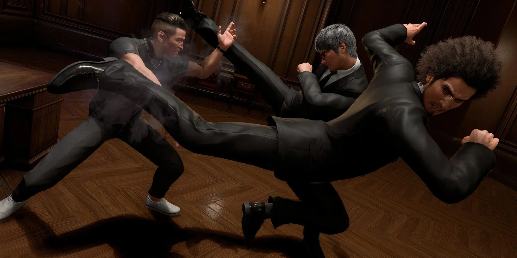 Ichiban Kasuga và Kiryu Kazuma chiến đấu trong Like A Dragon Infinite Wealth