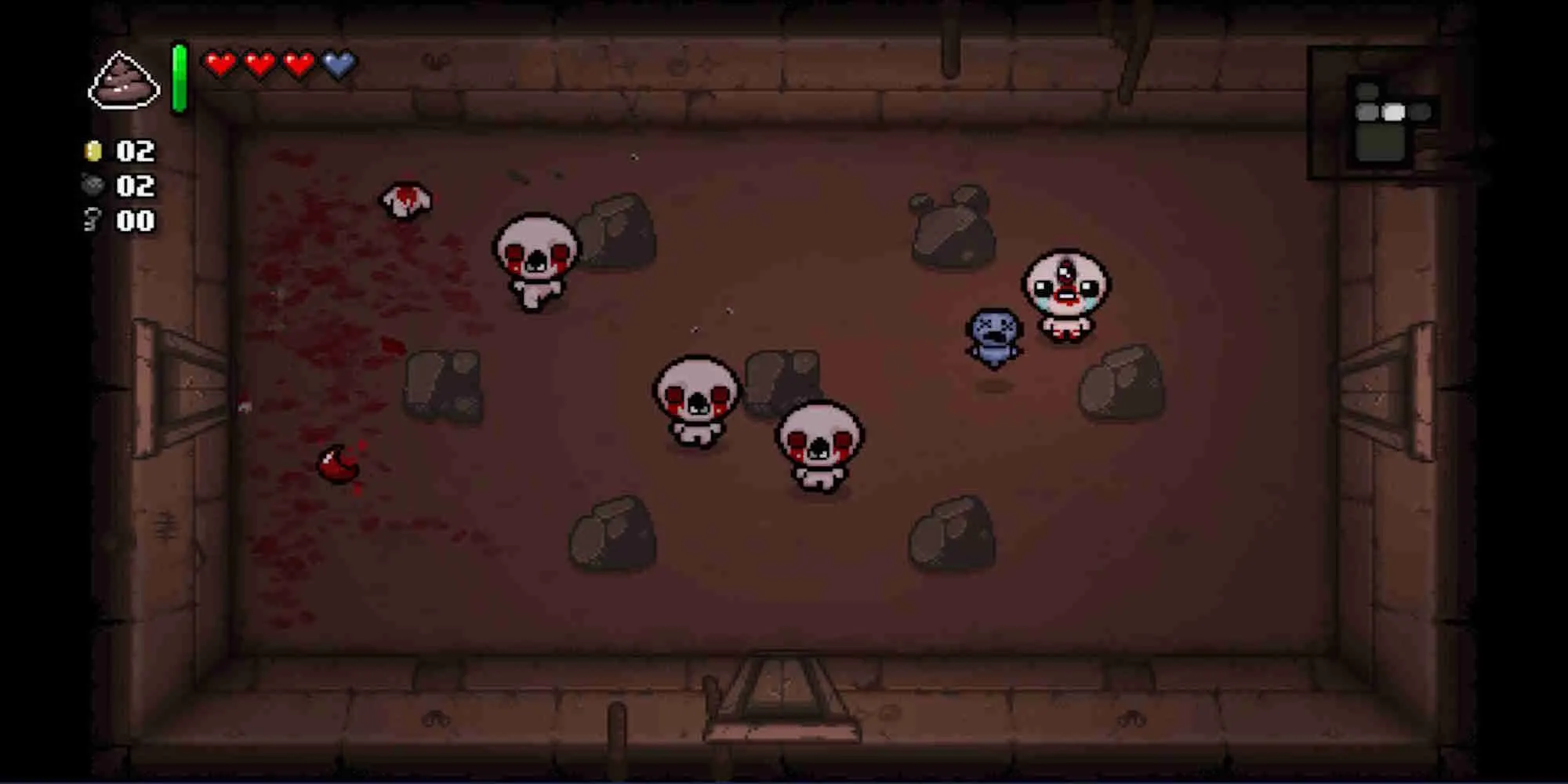 Isaac chiến đấu trong The Binding of Isaac: Rebirth - game roguelite với vô vàn bí mật