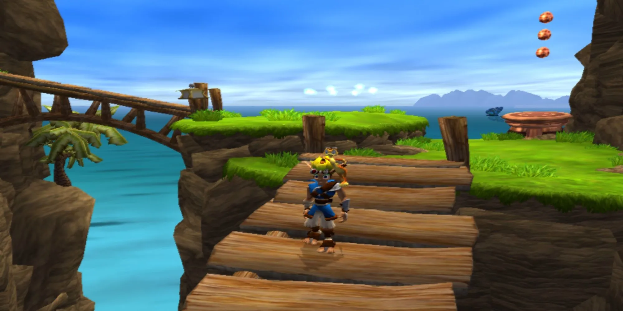Jak and Daxter trong màn chơi đầu tiên trên PS2