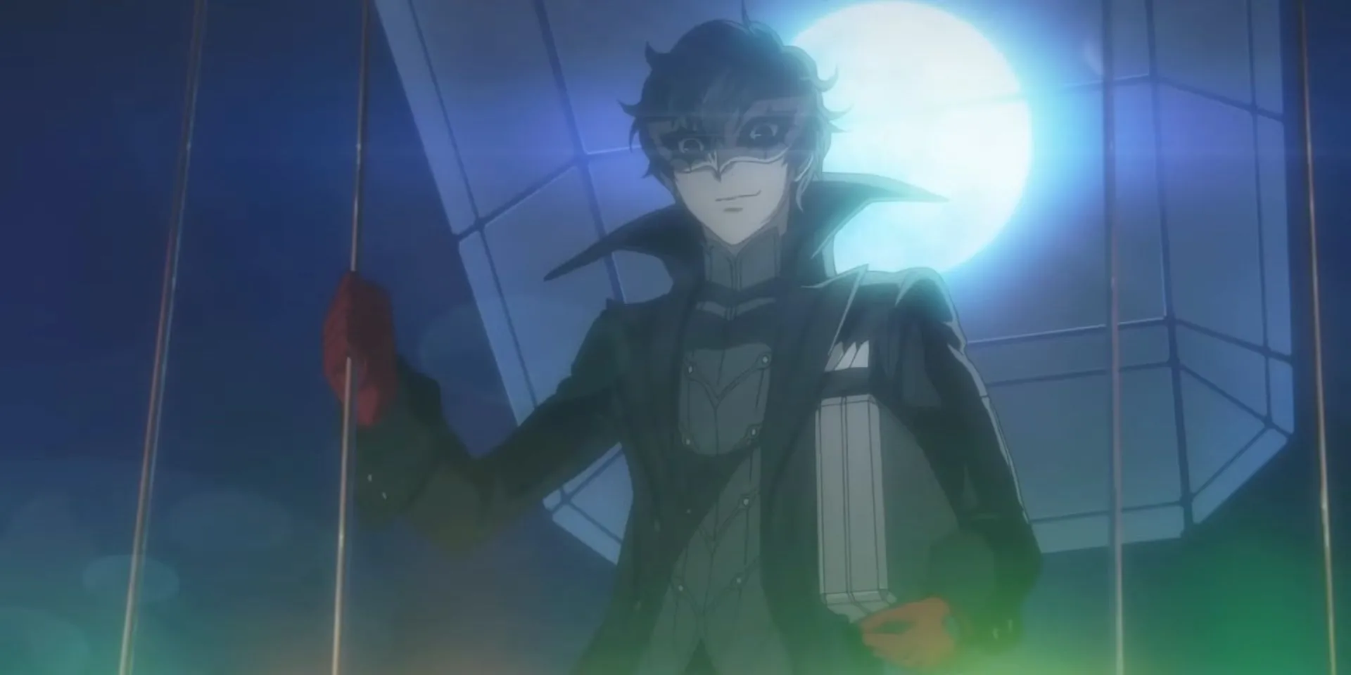 Joker tại sòng bạc trong Persona 5, một cảnh mở đầu kịch tính