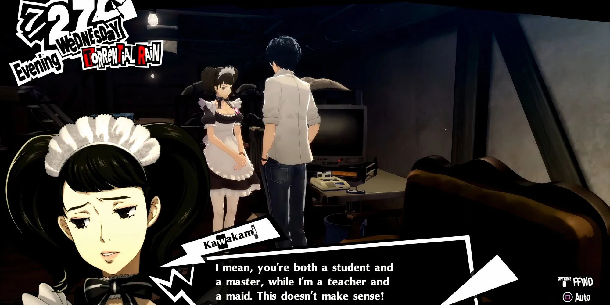 Joker tỏ tình với Kawakami trong Persona 5 Royal, lựa chọn lãng mạn Confidant